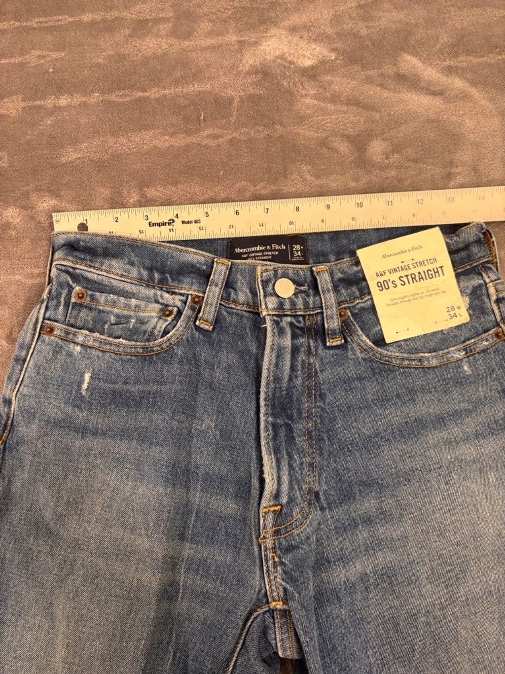 Abercrombie & Fitch Men's Abercrombie & Fitch Jeans, 28x34, Blue Size 28" / US 6 / IT 42 - 2 Thumbnail