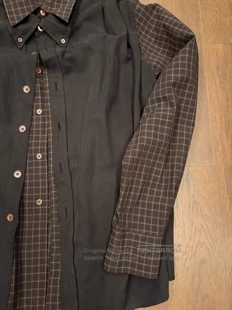 Our Legacy Our Legacy Plaid Patchwork Shirt Size US M / EU 48-50 / 2 - 3 Thumbnail
