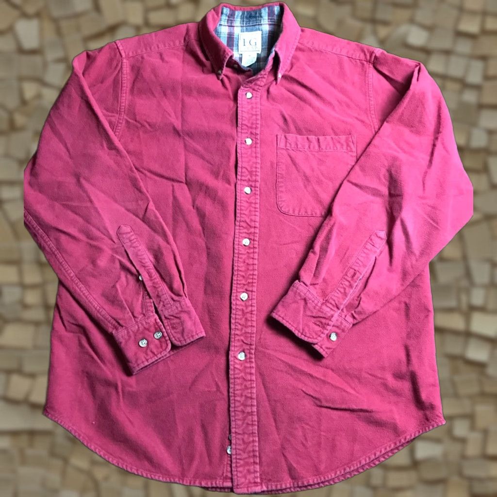 Vintage Field Gear Shirt Men's Medium Red Flannel Button Up Long Sleeve Size US M / EU 48-50 / 2 - 1 Thumbnail