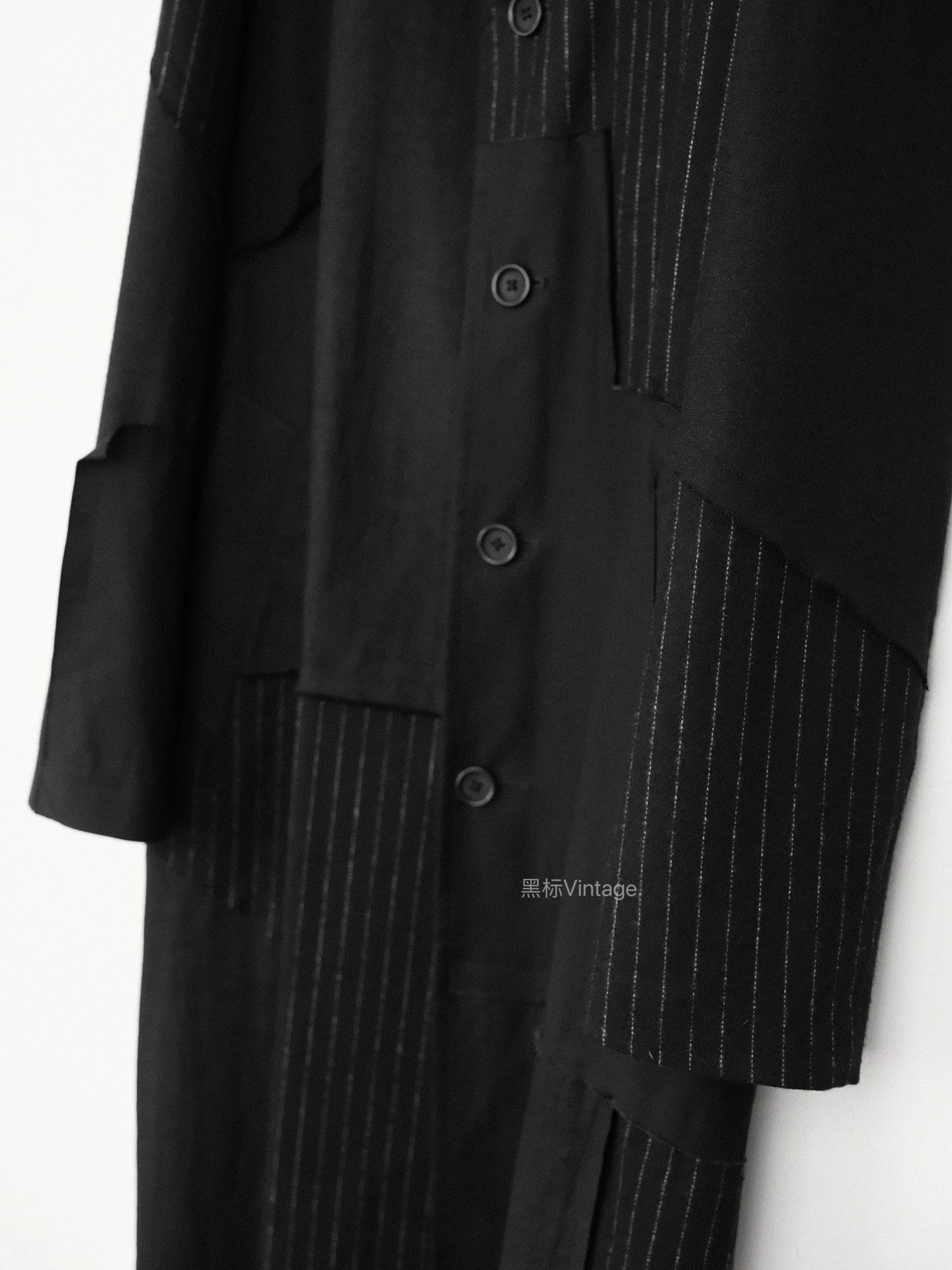 Yohji Yamamoto Yohji Yamamoto 22AW Vintage Patchwork Collar Coat Size US S / EU 44-46 / 1 - 5 Thumbnail