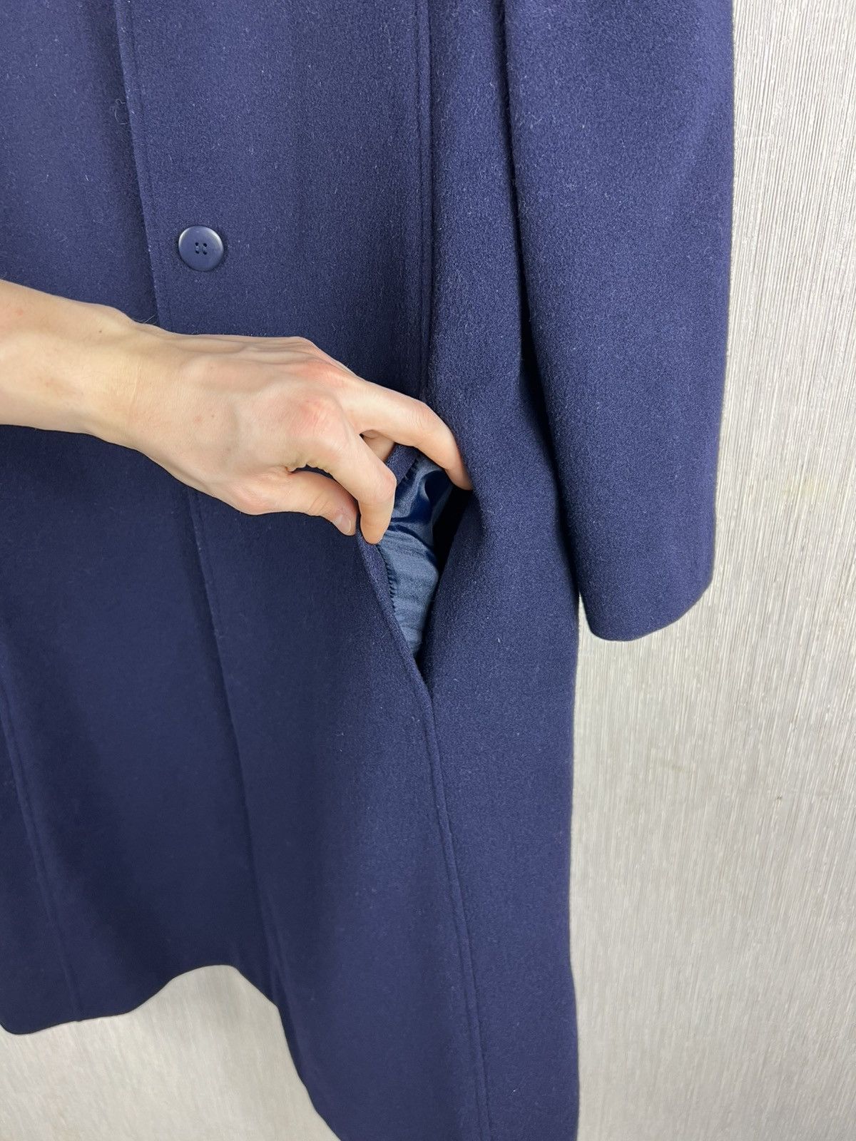 Carven Vintage Carven pour ADP France wool navy archive long coat Size S / US 4 / IT 40 - 18 Thumbnail