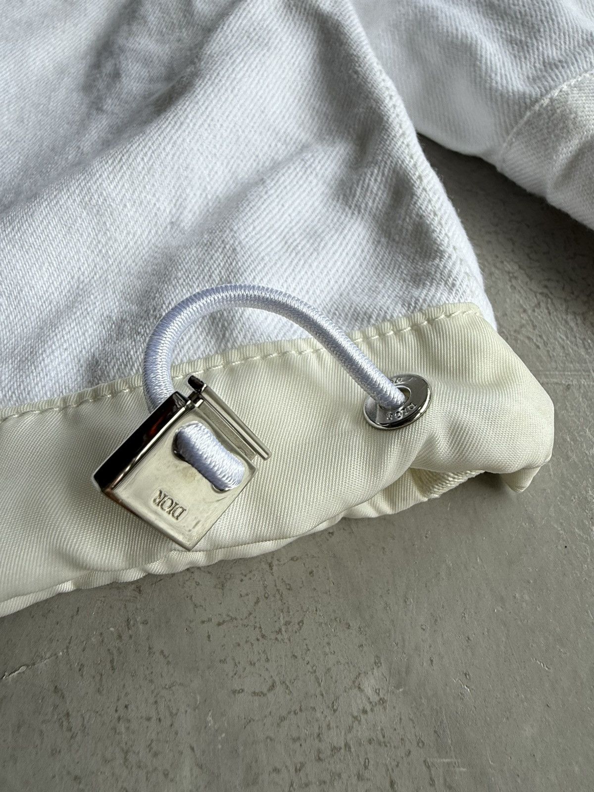 Dior × Sacai Dior x Sacai - Multi Buttons White Denim Jacket Size US M / EU 48-50 / 2 - 5 Thumbnail