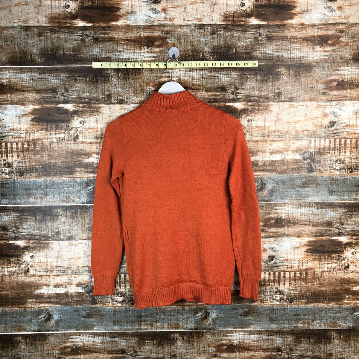 Homespun Knitwear × Japanese Brand Fare La Corte Orange Knitwear #A1825 Size S / US 4 / IT 40 - 11 Thumbnail