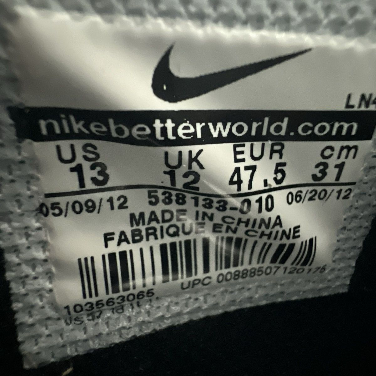 nike flight one black