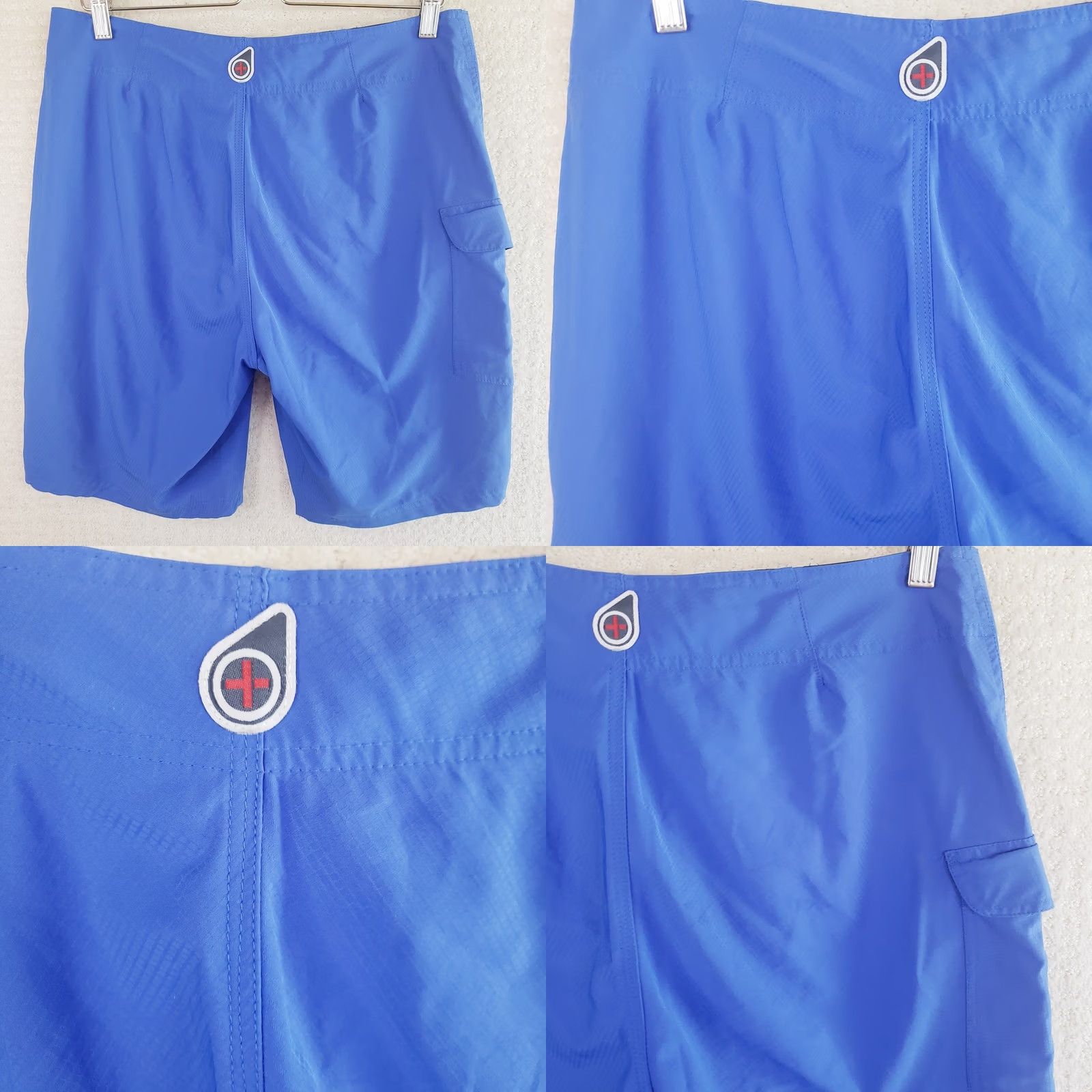 Vintage Waterman Lifeguard Original Men Board Shorts Trunks 32 Blue Polyester Pockets Lifeguard Beach Pool Watersports Medium? Size US 32 / EU 48 - 8 Thumbnail