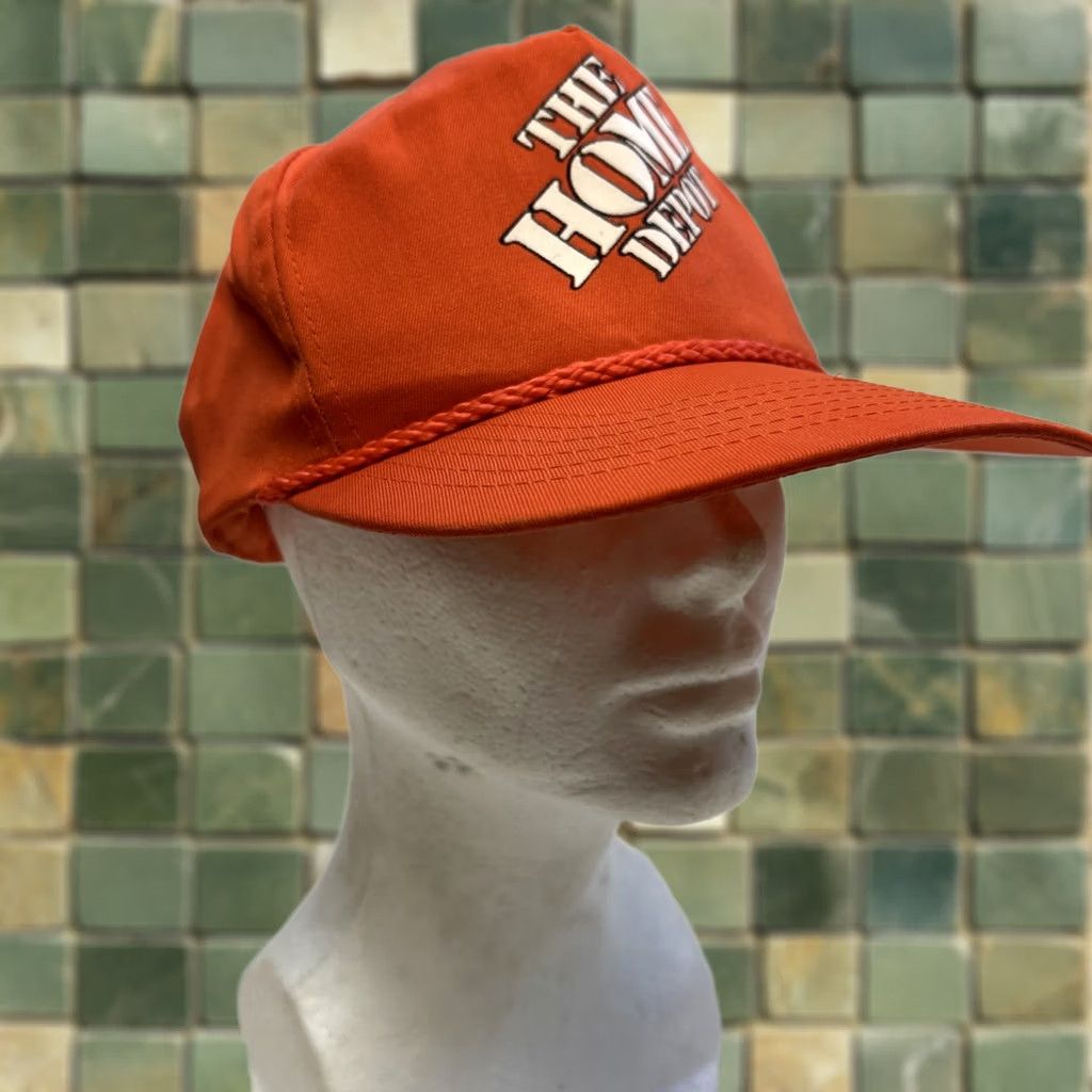 Vintage VINTAGE TC SnapBack Hat The Home Depot Orange One Size Mens Size ONE SIZE - 1 Thumbnail