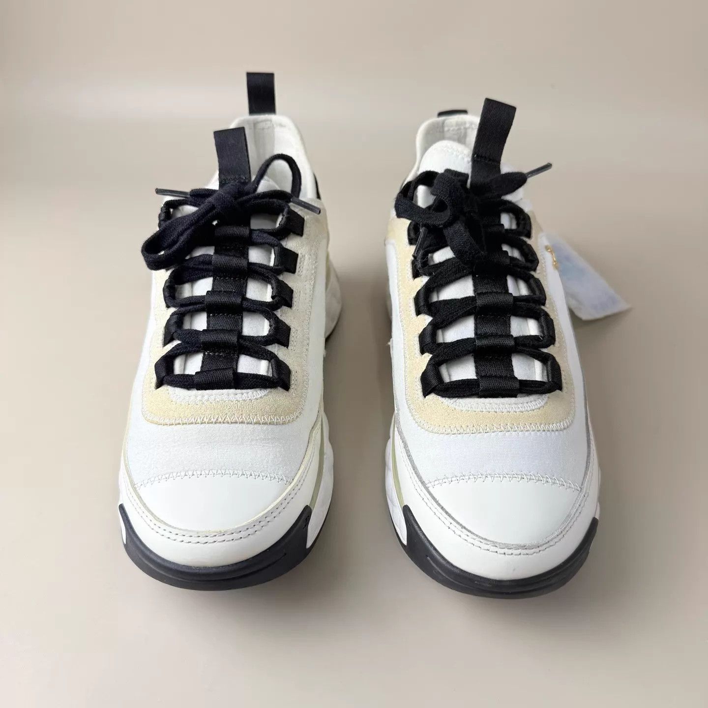 Chanel Chanel Black White Panda Double C Sneakers EUR 38 Size US 7.5 / IT 37.5 - 2 Thumbnail
