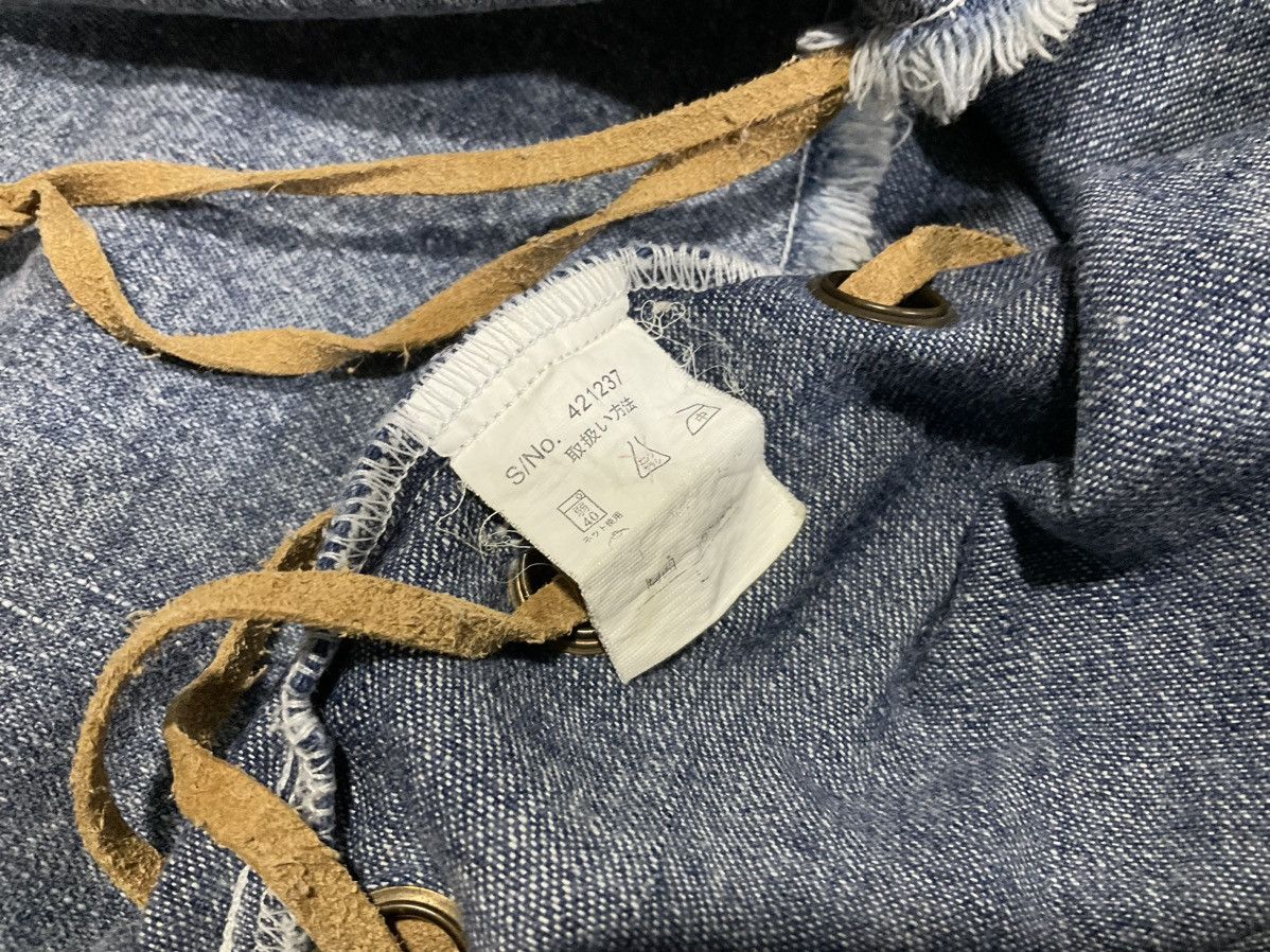 Hysteric Glamour × If Six Was Nine × Le Grande Bleu (L.G.B.) 🔥Sick Y2K Japanese Denim Frayed Bondage Shirt Lgb Style Size US L / EU 52-54 / 3 - 10 Thumbnail