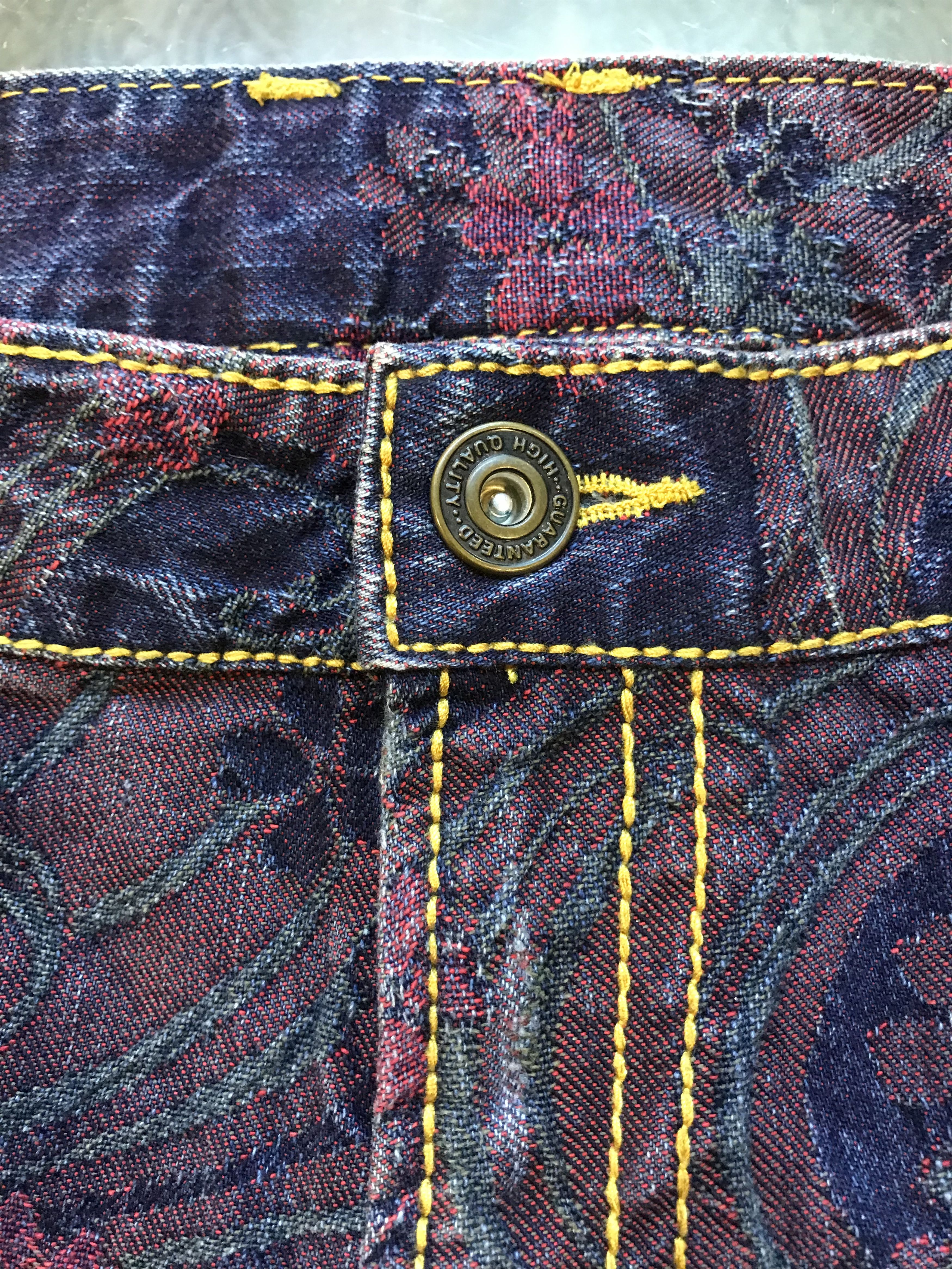 Japanese Brand Sakura Printed Overprint Japan Jeans Pants Size US 41 - 6 Thumbnail