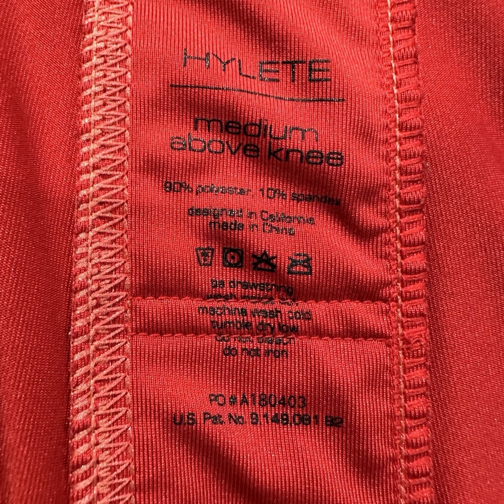 Vintage HYLETE Shorts Mens Medium Red Stretch Performance Drawstring FAIR Size US 31 - 6 Thumbnail