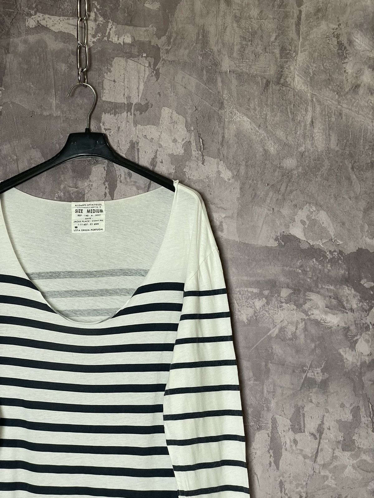 Allsaints × Hysteric Glamour Allsaints striped longsleeve luxury avant-garde Size M / US 6-8 / IT 42-44 - 3 Thumbnail
