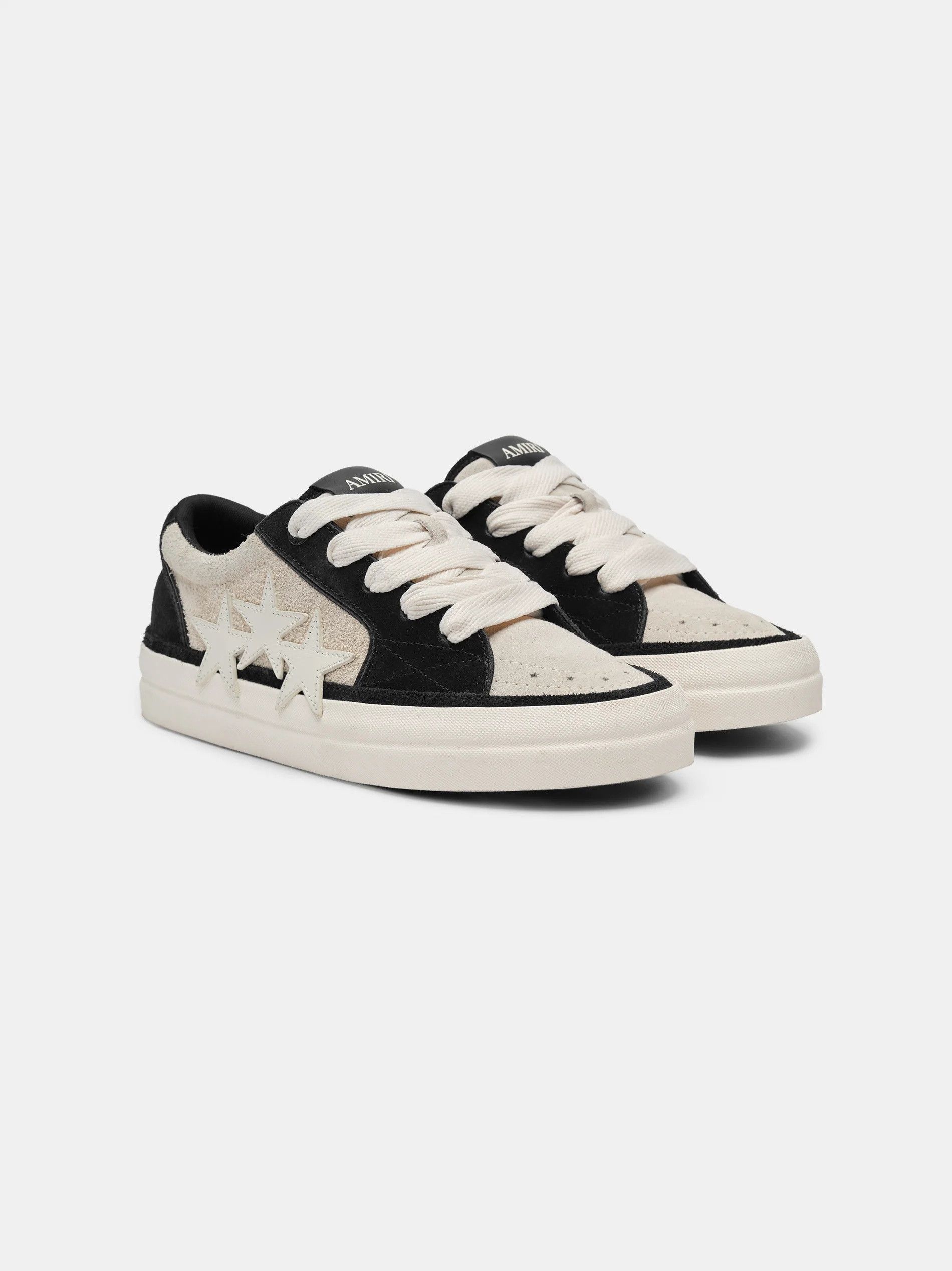 Amiri os11x0326 Sunset Skate Low-Top Sneakers in Black/Ivory Size US 10 / EU 43 - 2 Thumbnail