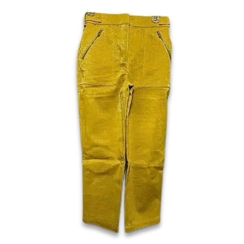 Other Royalty By Maluma Pants Faux Leather High Waisted Yellow 0 Size 25" / US 0 / IT 36 - 2 Thumbnail