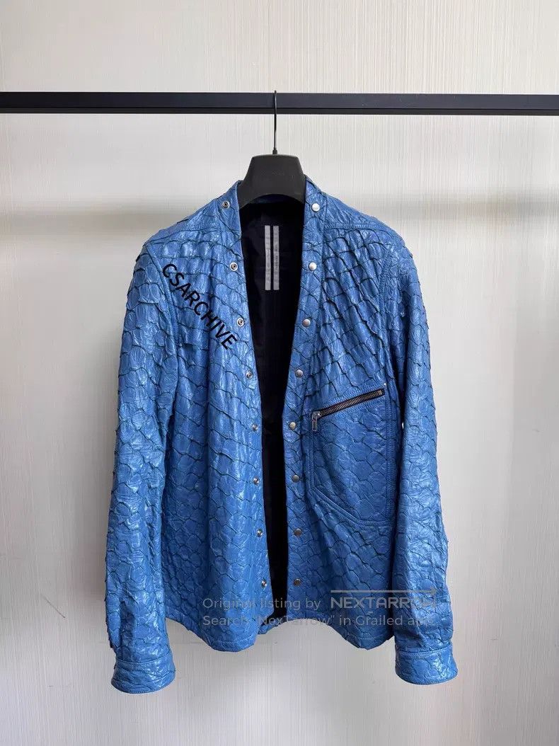 Rick Owens Rick Owens IT 52 20FW arapaima leather jacket| Size US L / EU 52-54 / 3 - 1 Thumbnail