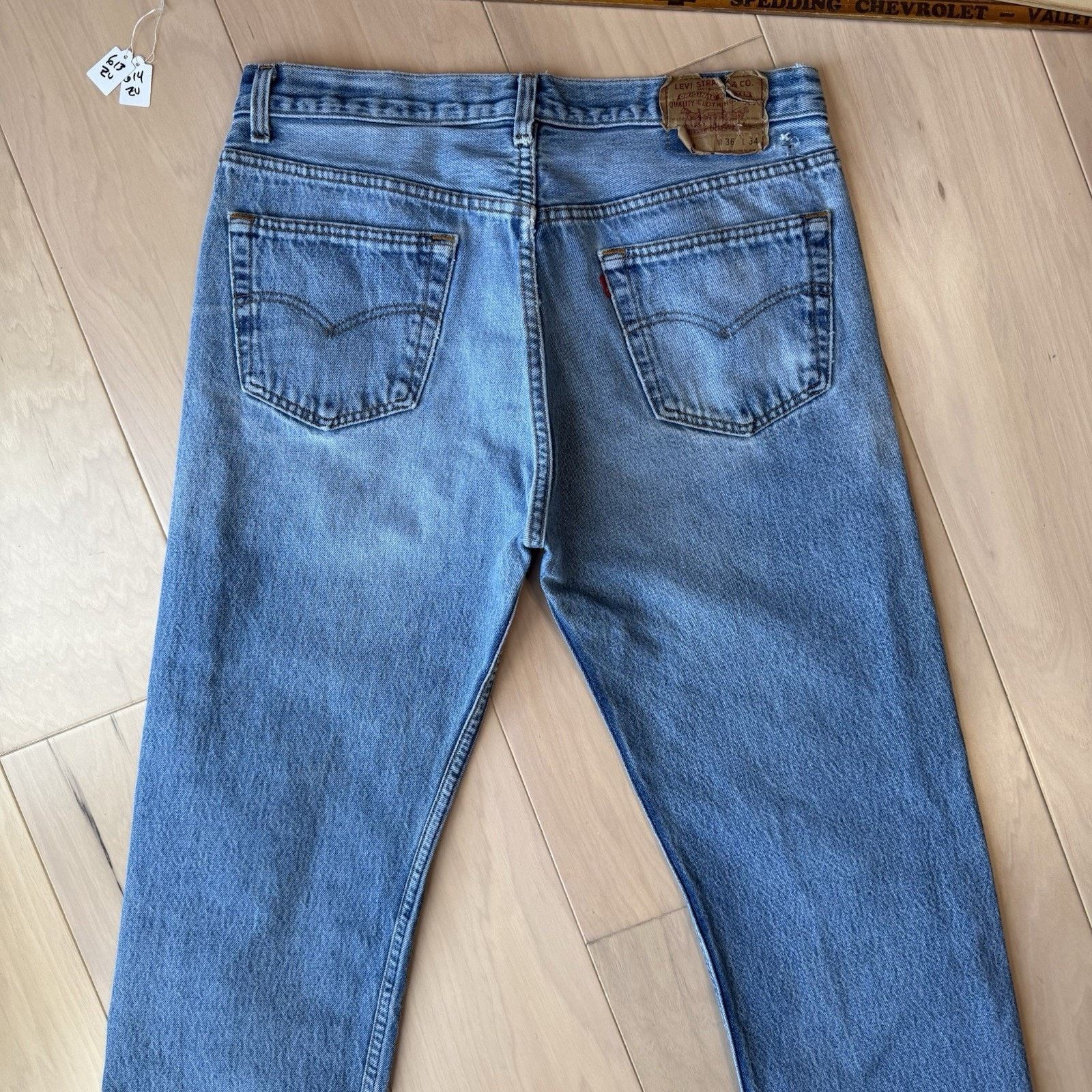 Levi's Vintage Levis 501 Jeans 32 Straight Leg 80s Denim Workwear Size US 32 / EU 48 - 10 Thumbnail