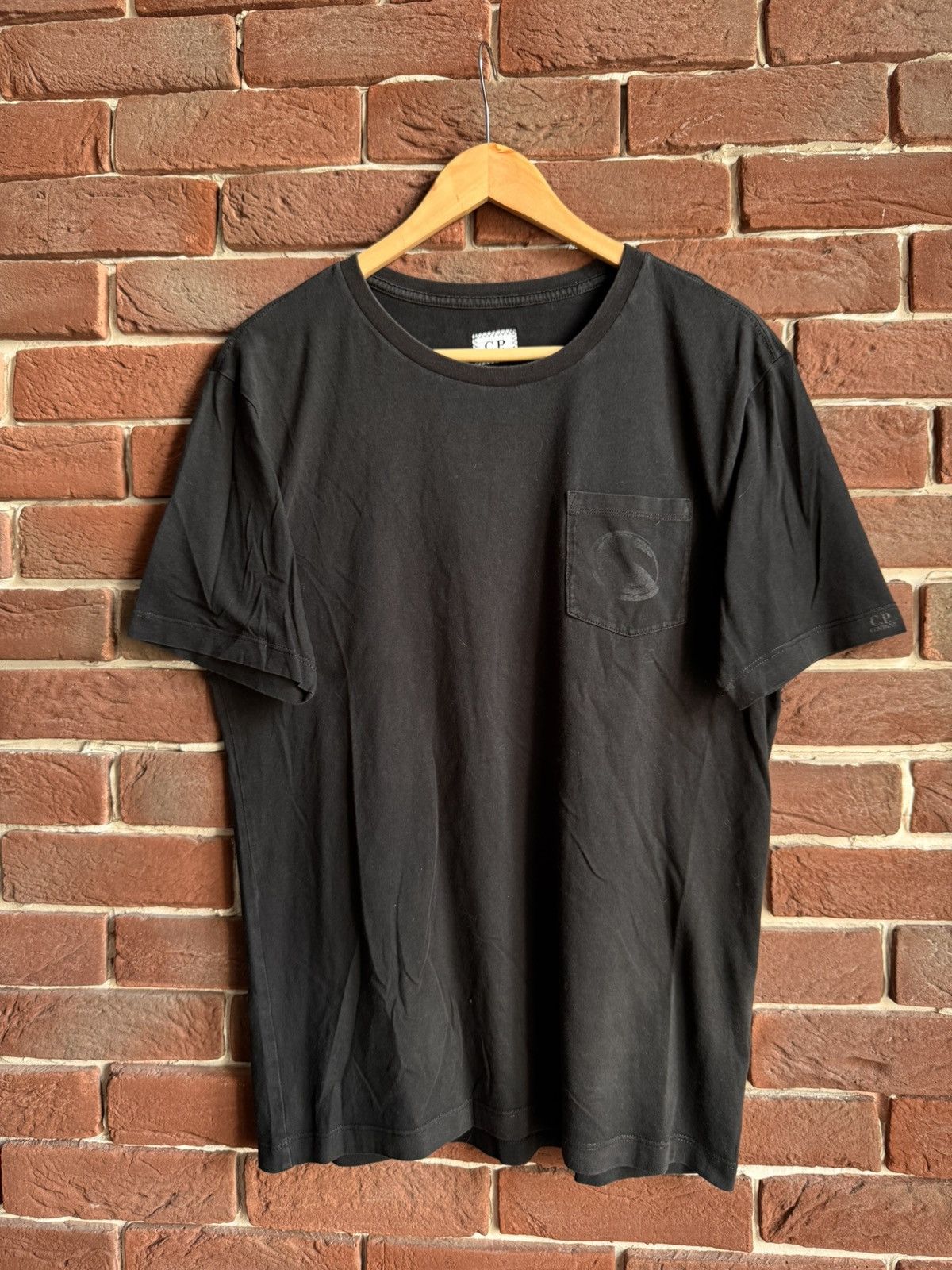 Massimo Osti Vintage C.P. Company pocket logo black t Shirt Rare m Size US M / EU 48-50 / 2 - 1 Thumbnail