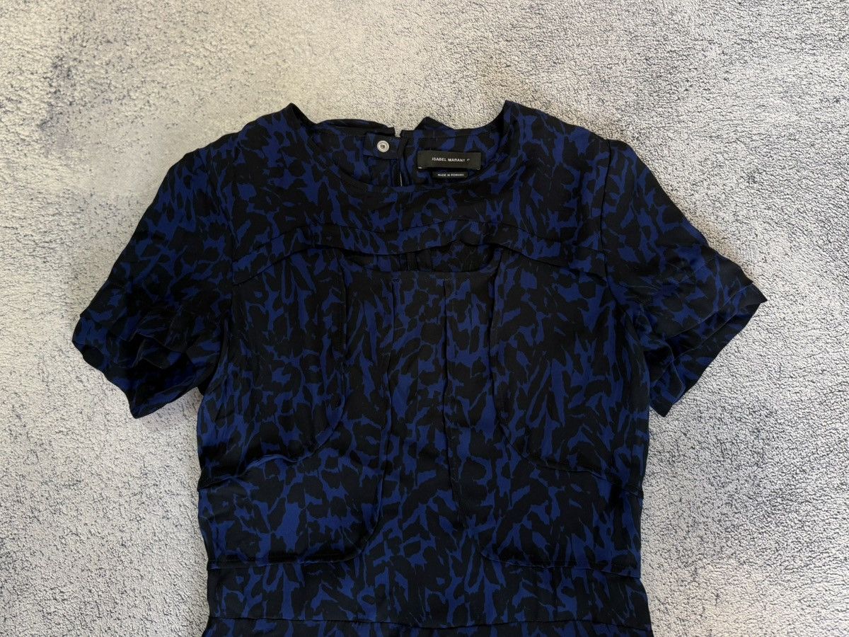 Isabel Marant Isabel Marant Silk Dress Animal Print Draped Mini 36 Size XS / US 0-2 / IT 36-38 - 3 Thumbnail