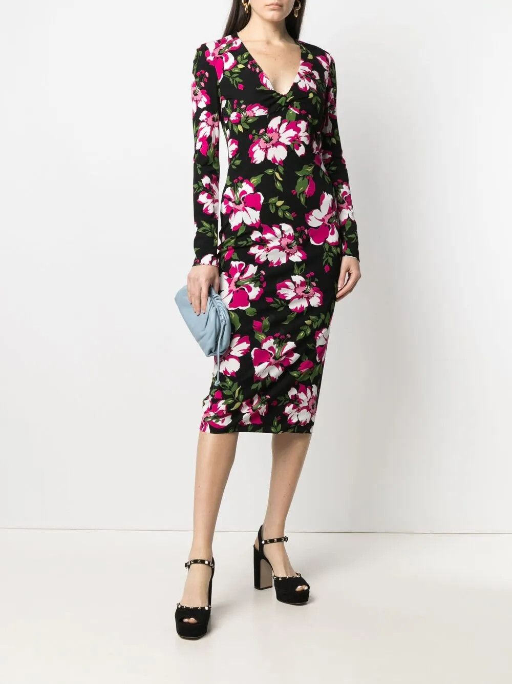 Tom Ford o1y0126 Midi Dress in Multicolor Size XS / US 0-2 / IT 36-38 - 5 Thumbnail