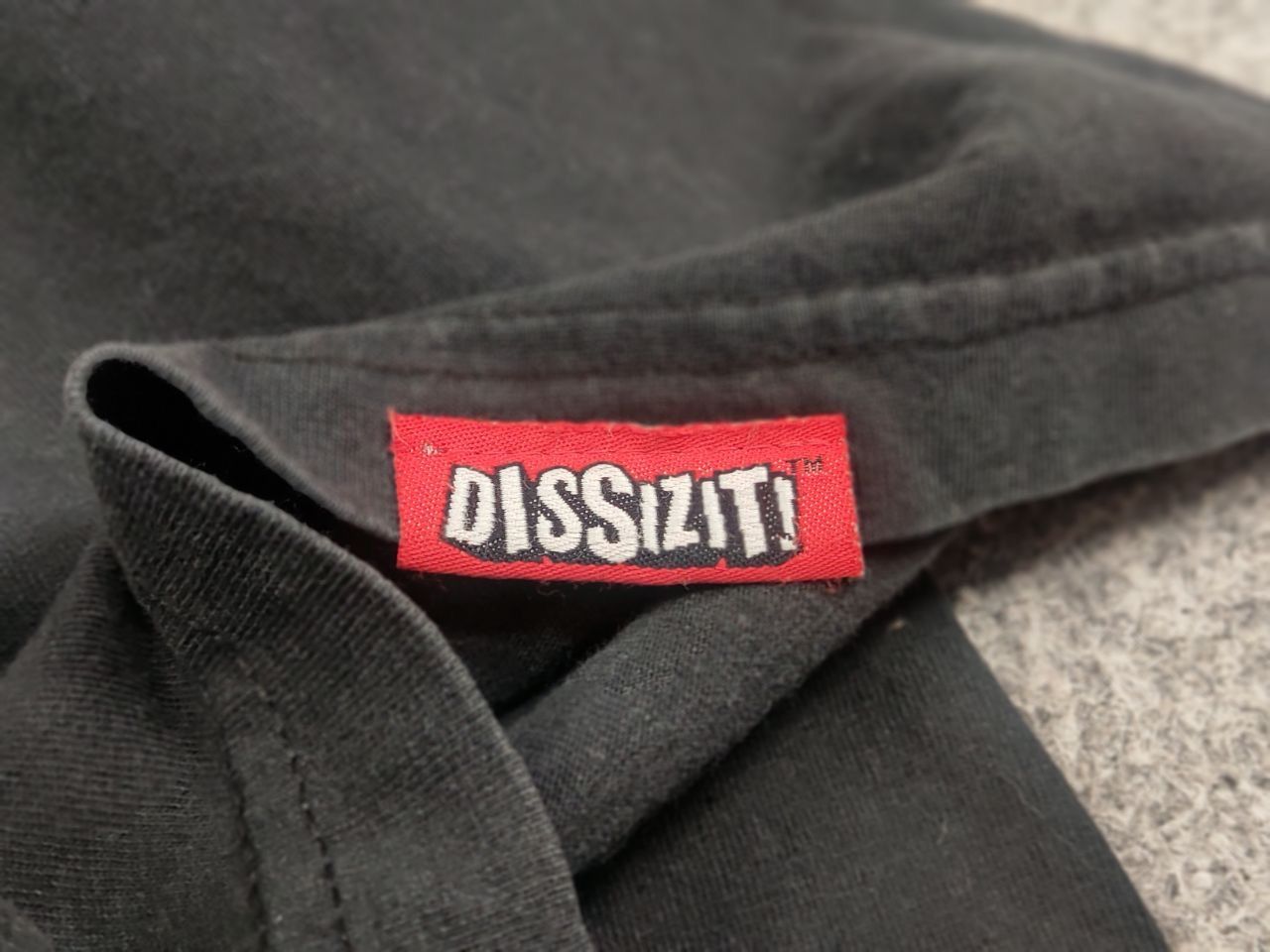 Dissizit Vintage Dissizit Sun Faded Black Skeleton T shirt USA Made Size US L / EU 52-54 / 3 - 14 Thumbnail