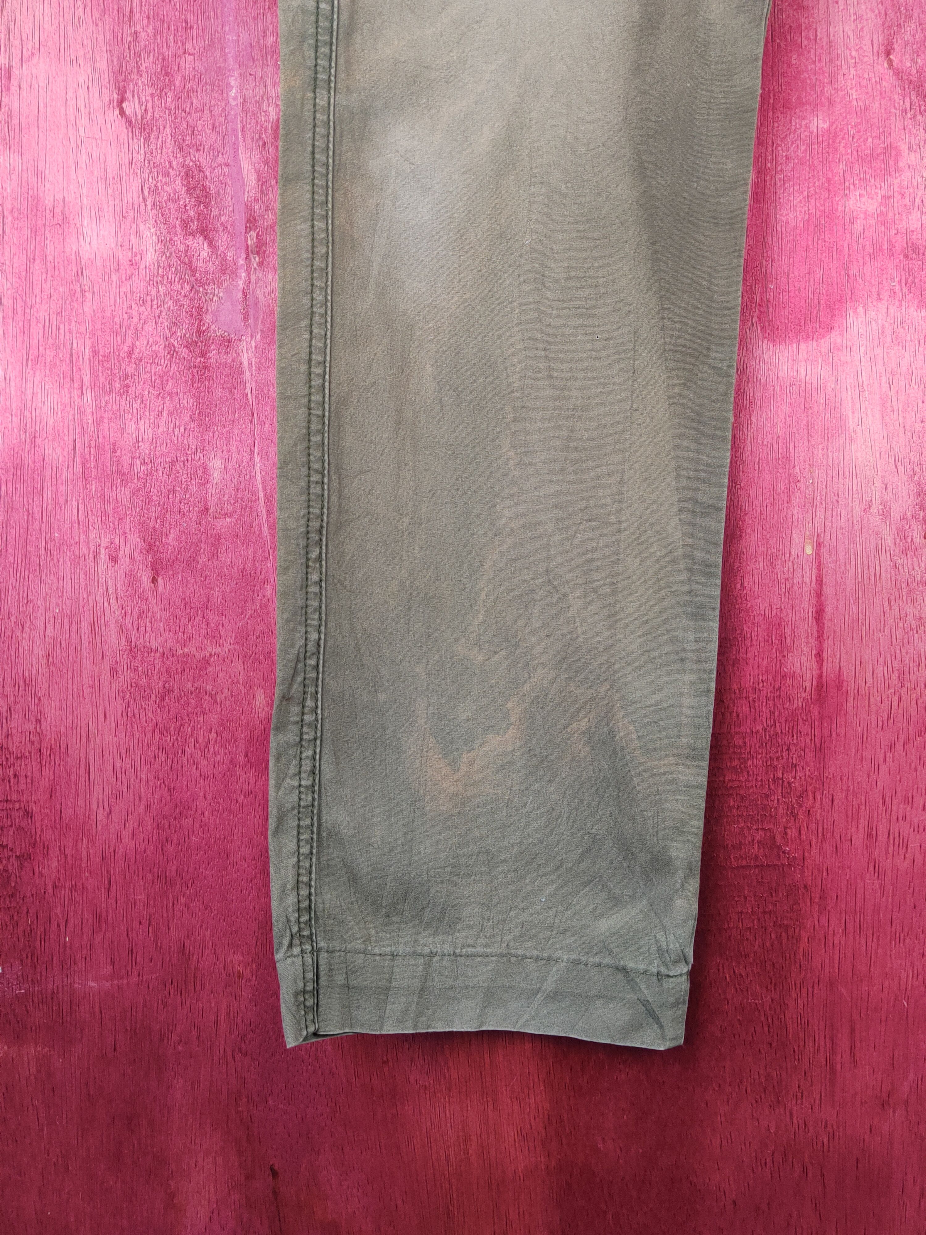 Japanese Brand Japanese Brand Olive Faded Multipocket Cargo Pants #S1455 Size US 30 / EU 46 - 4 Thumbnail