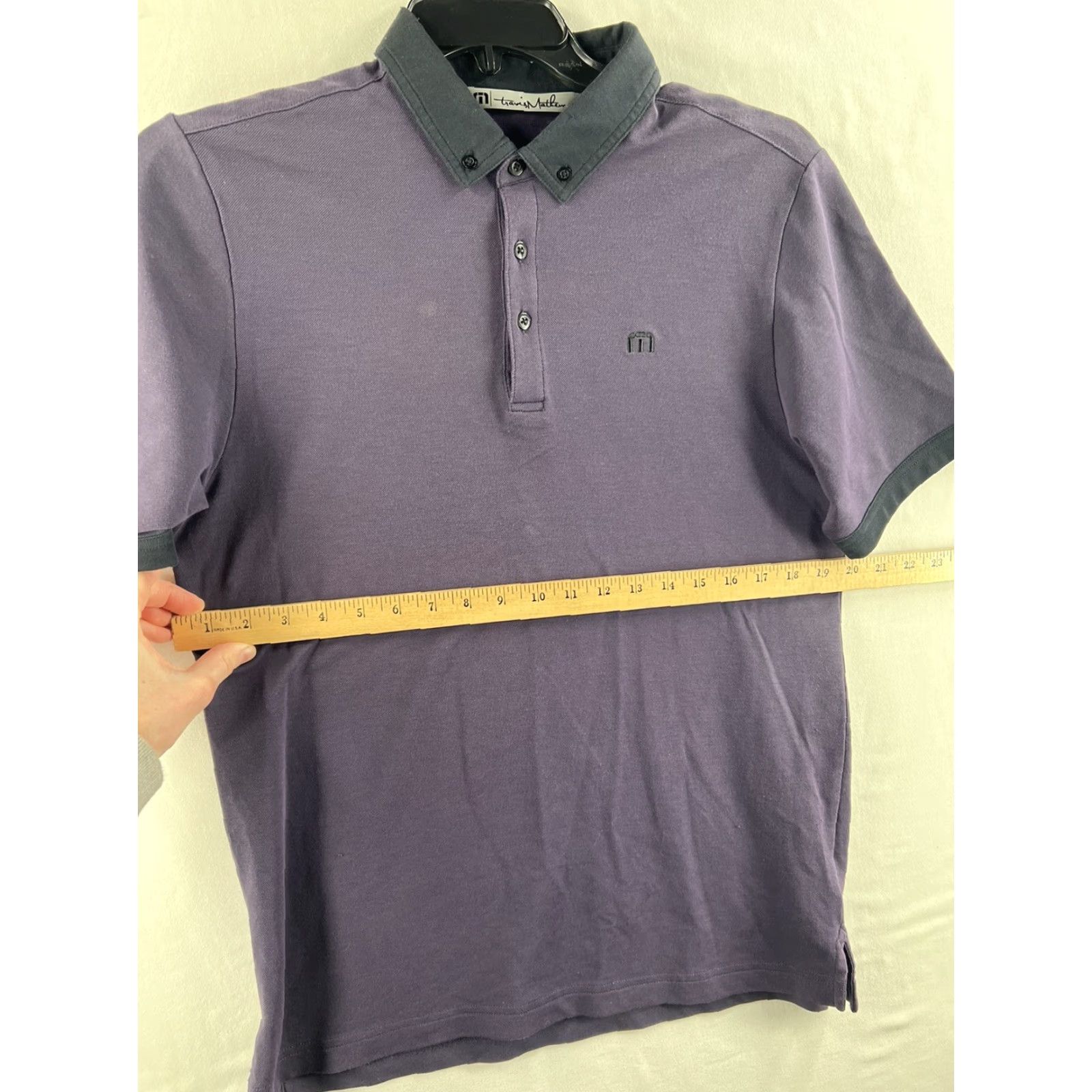 TravisMathew Travis Mathew Polo Shirt Mens Medium Purple Lightweight Short Sleeve Golf Casual Activewear Shirt Polo Size US M / EU 48-50 / 2 - 7 Thumbnail