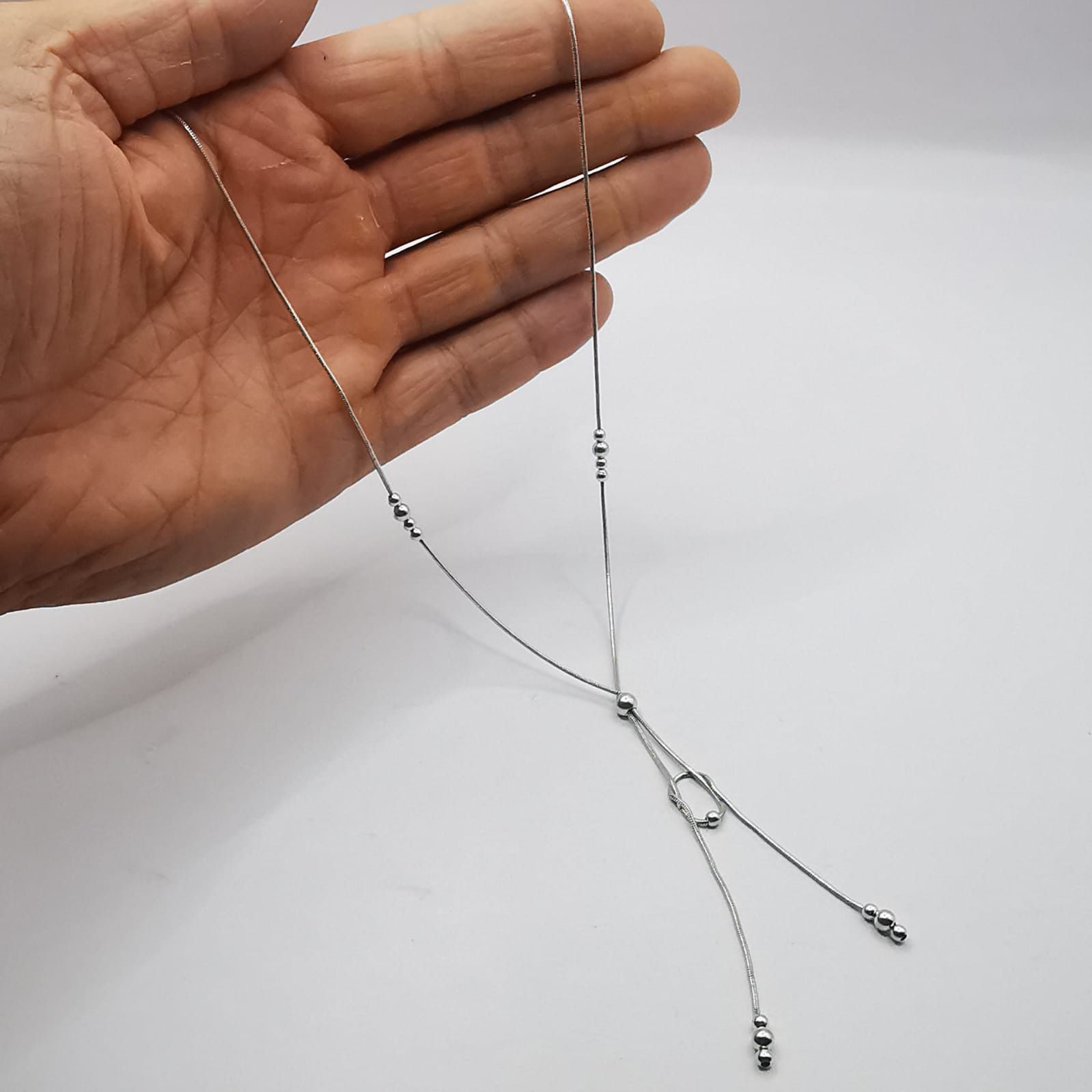 Sterling Silver Vintage Jewelry Chain, 925 Sterling Silver, Signed 6.75g Size ONE SIZE - 5 Thumbnail