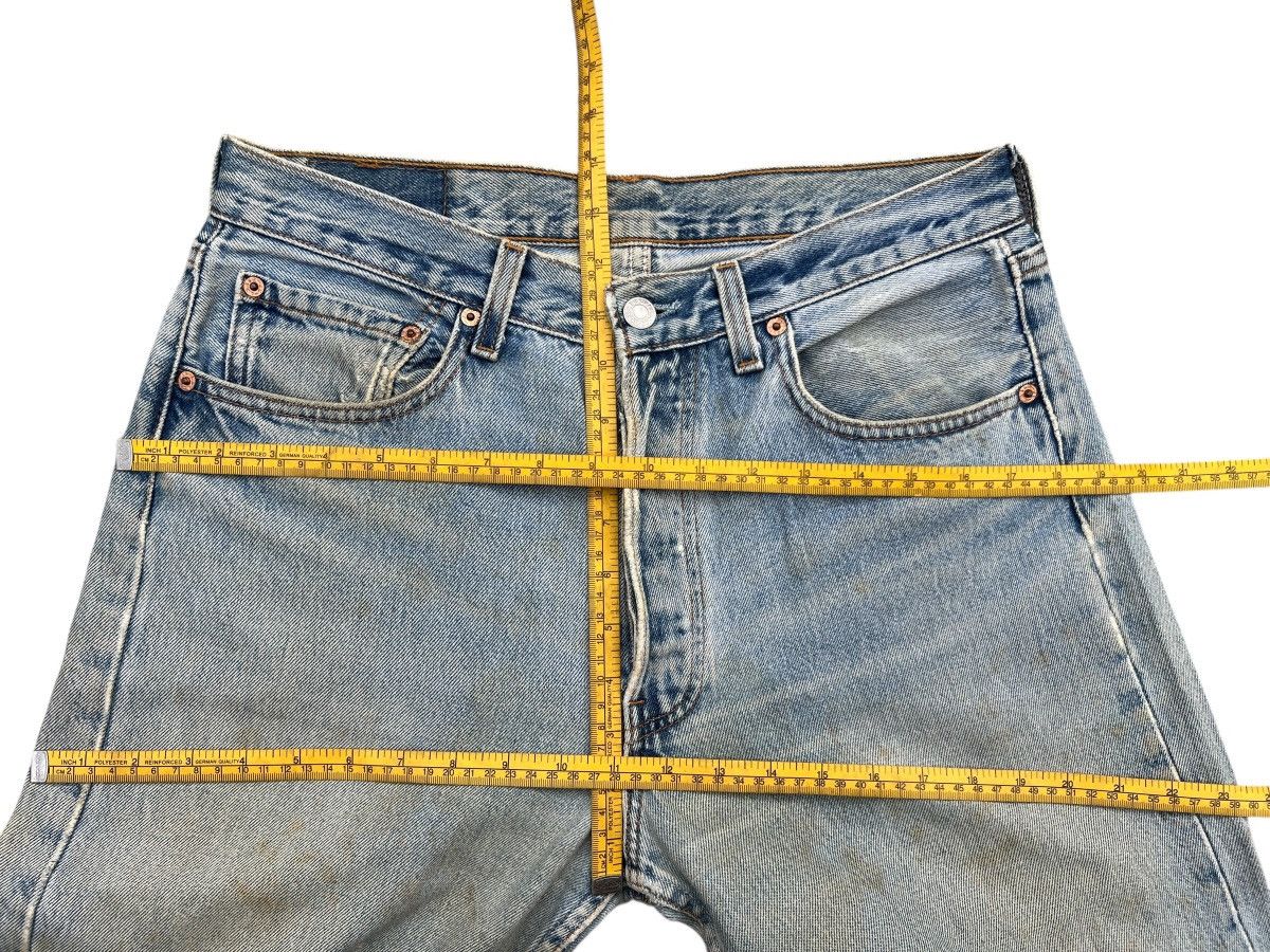 Levi's Vintage 90s Levis 501 Distressed Mudwash Denim Jeans 32x30 Size US 32 / EU 48 - 13 Thumbnail