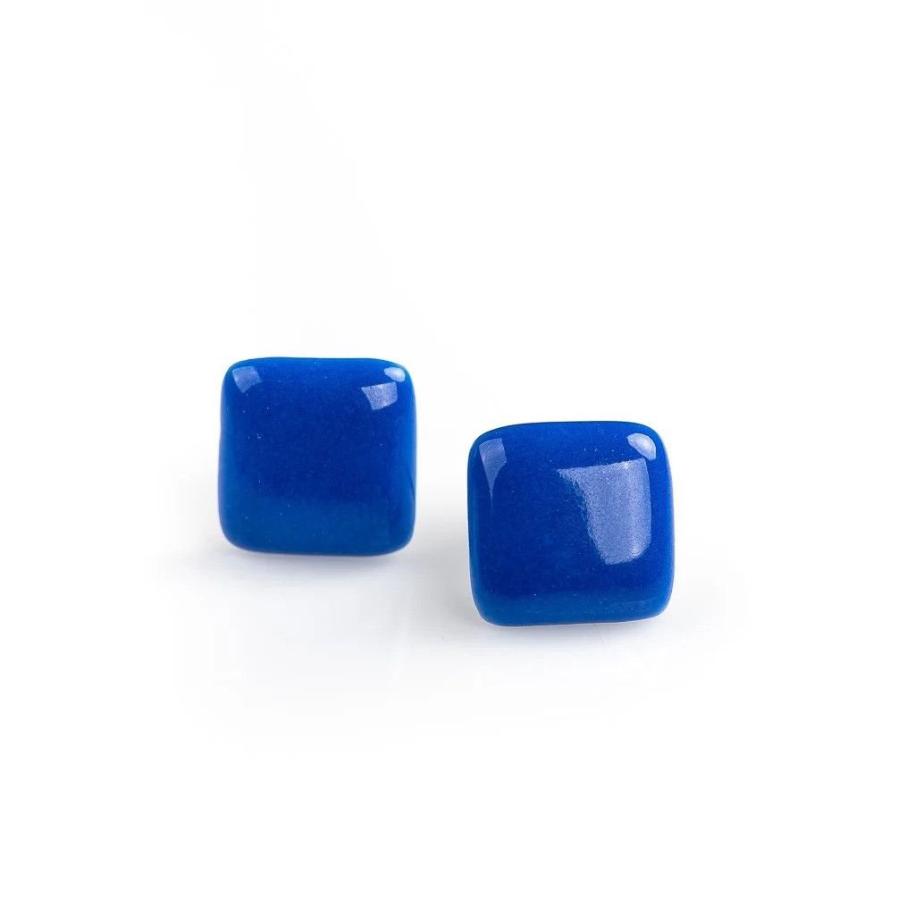 Jewelry Geometric Square Stud Earrings Ceramic Ear Gift For Her Size ONE SIZE - 2 Thumbnail