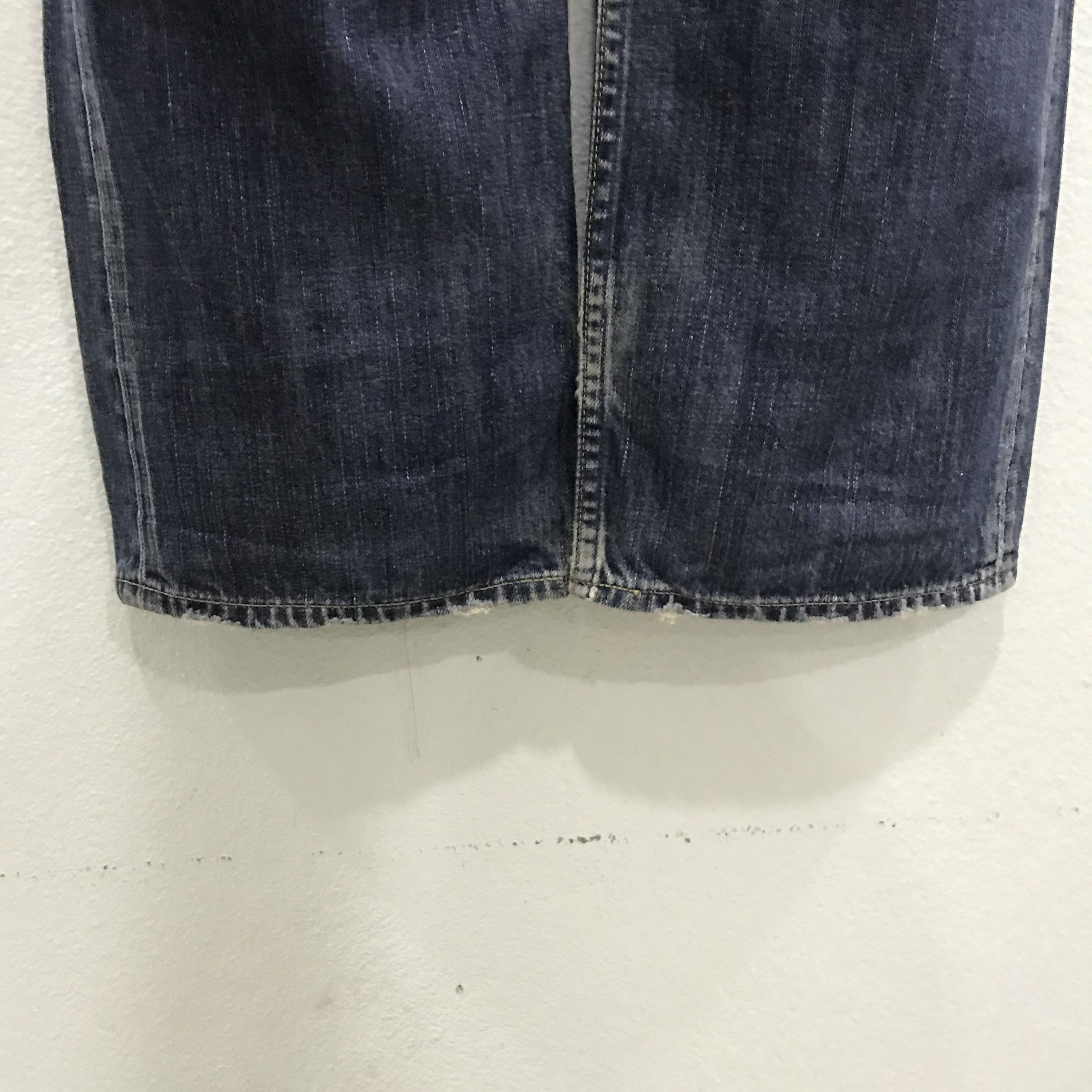 Levi's Vintage Levi's 503 Dark Wash Jeans Distressed Faded Blue Size US 35 - 6 Thumbnail