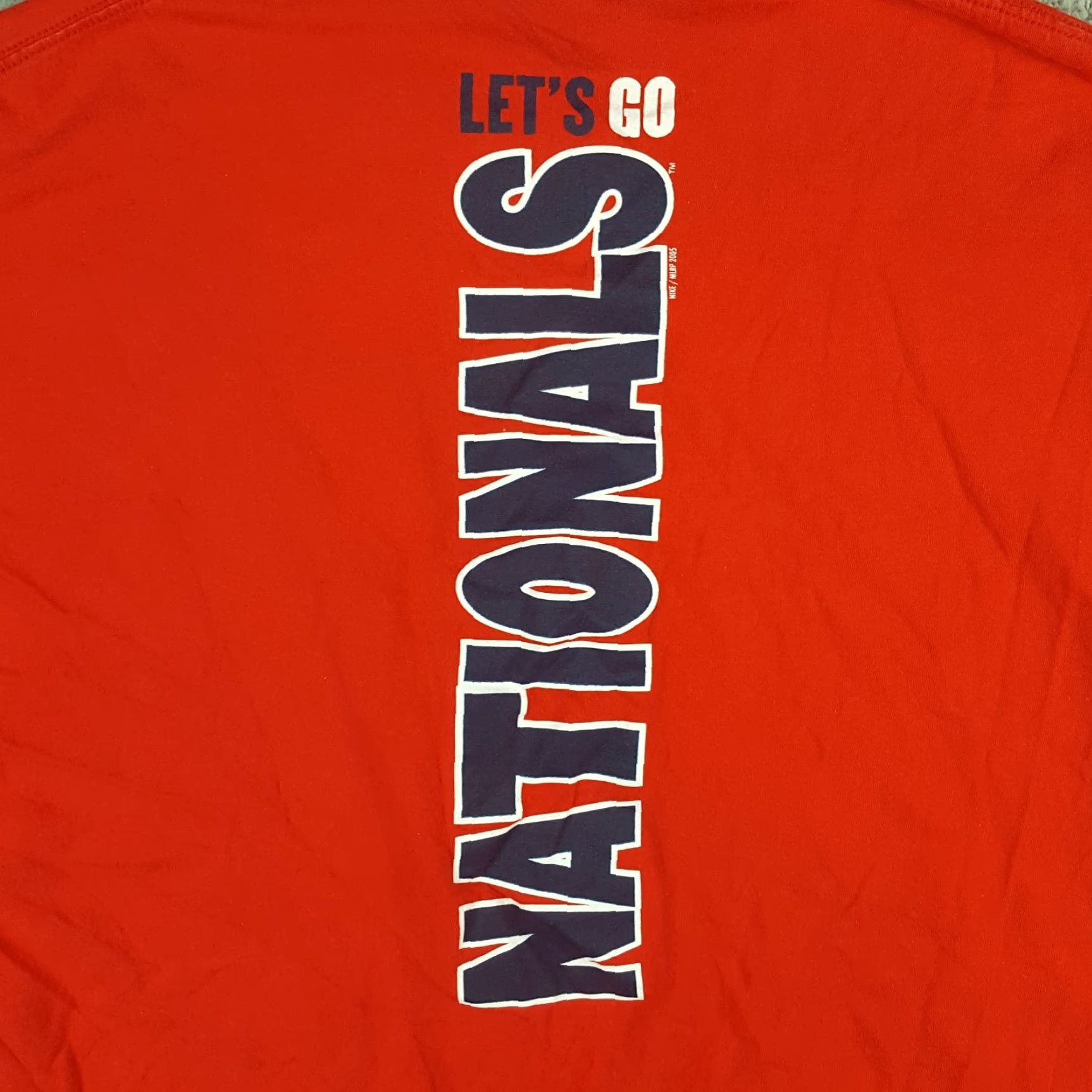 Nike VINTAGE Nike Washington DC Nationals Baseball T-Shirt Men 2XL Red Y2K 90s Retro NCAA Size US XXL / EU 58 / 5 - 5 Thumbnail