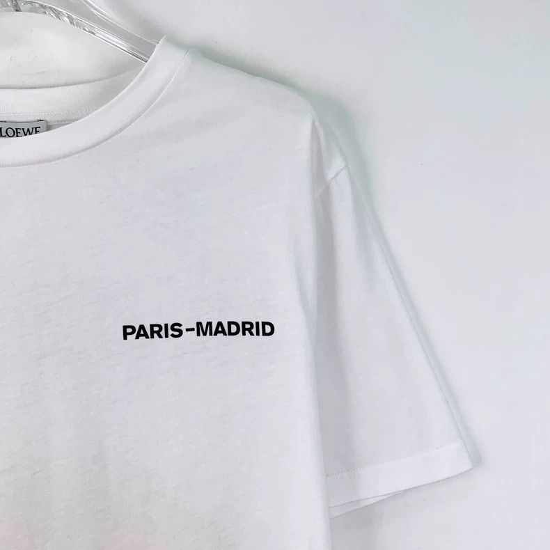 Loewe Loewe White lettered snow mountain print cotton round neck Size L / US 10 / IT 46 - 3 Thumbnail