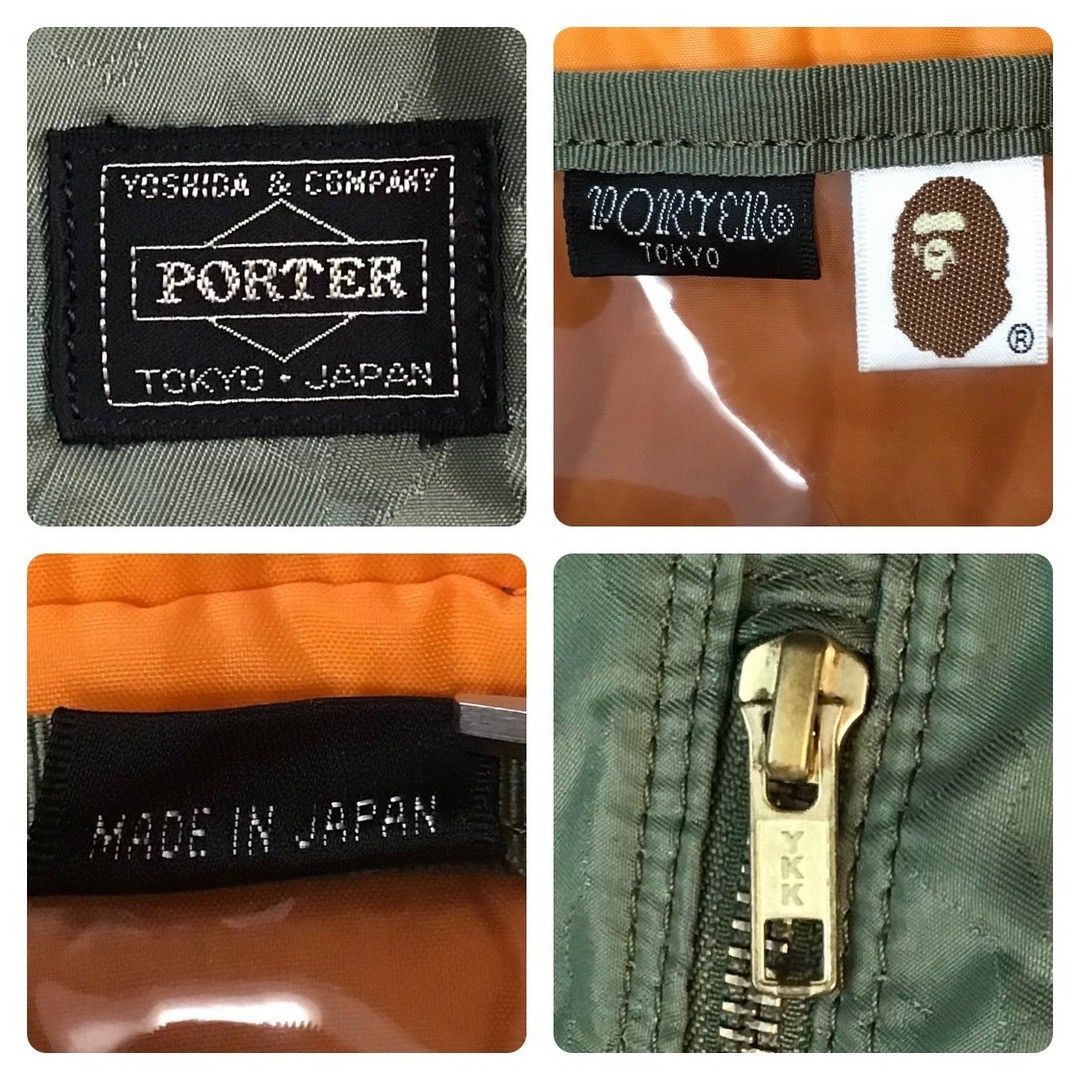 Bape × Porter Porter × BAPE CAMO Tanker Shoulder Bag Olive a bathing ape Size ONE SIZE - 9 Thumbnail