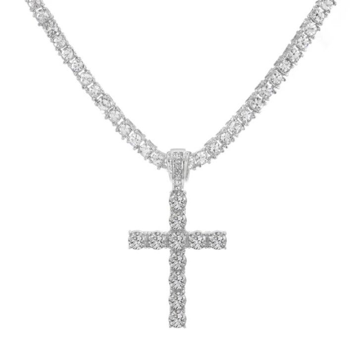 Jewelry × Vintage Cross Pendant Necklace Size ONE SIZE - 3 Thumbnail