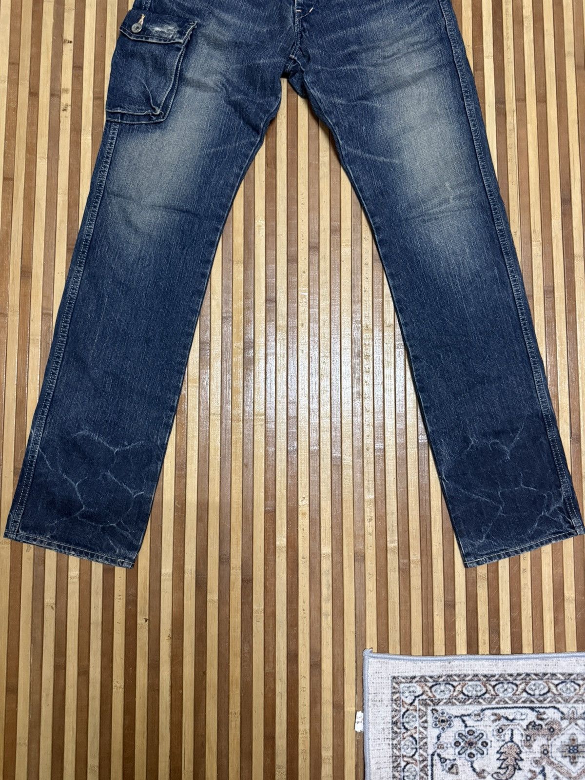 Johnbull JOHNBULL Denim Cargo Pants / Streetwear / Multipocket W28 Size US 28 / EU 44 - 4 Thumbnail