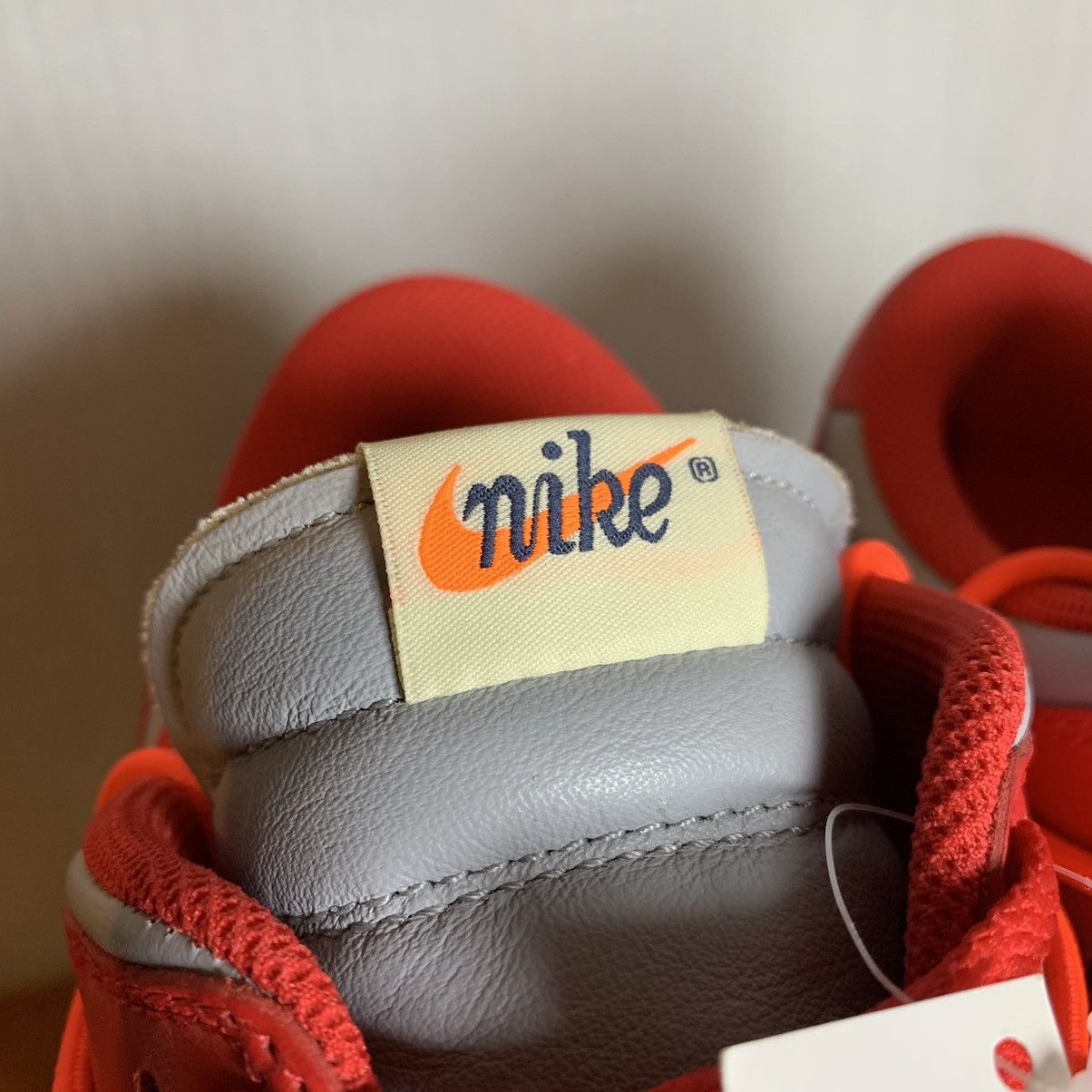 Nike × Off-White × Virgil Abloh Off-White Nike Dunk Low University Red Size US 12 / EU 45 - 17 Thumbnail