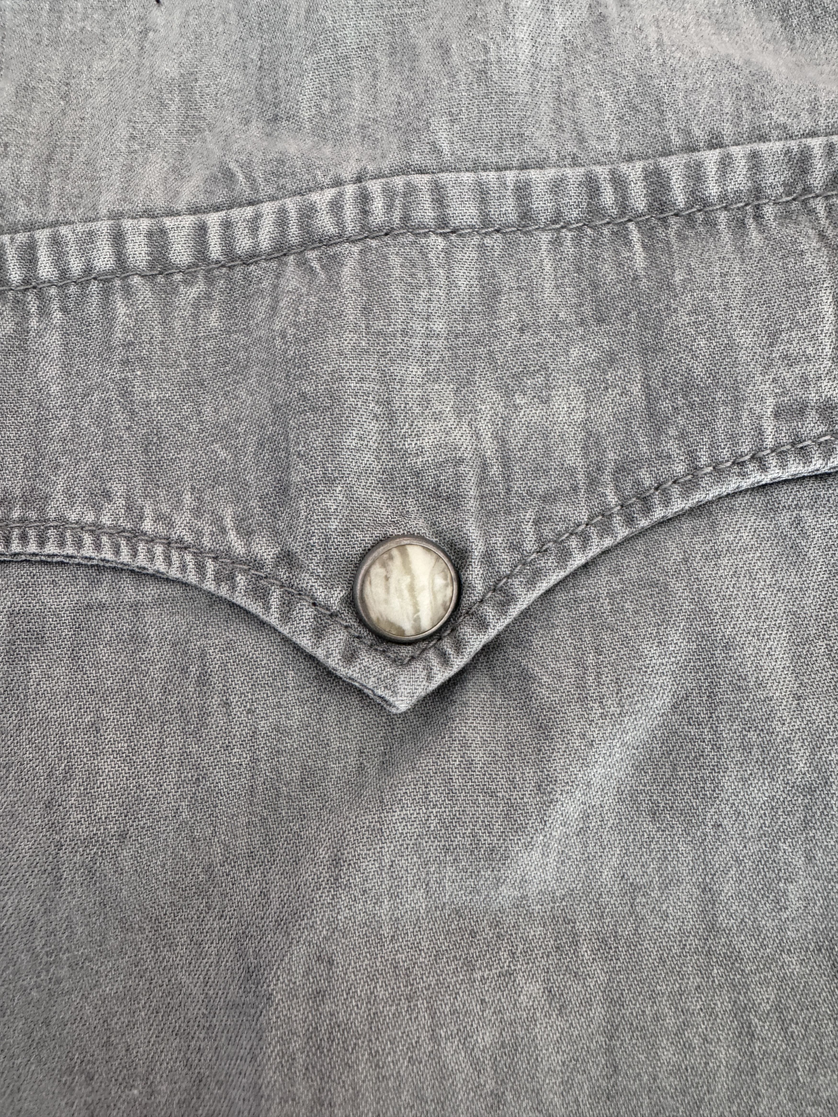 Jean Shop Chambray Western shirt with MOP snap buttons Size US XXL / EU 58 / 5 - 3 Thumbnail