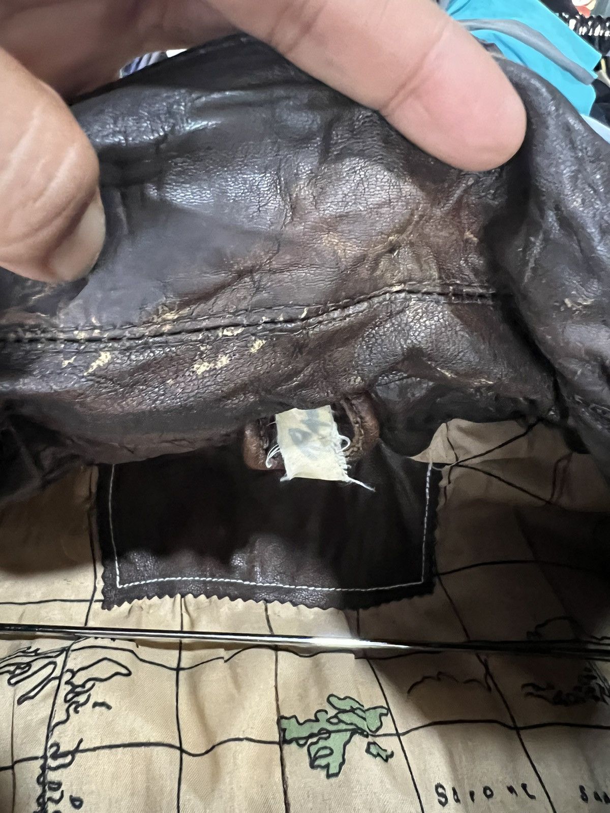 Genuine Leather 🔥Vintage Unknown Brand Real Leather Jacket Size US XL / EU 56 / 4 - 14 Thumbnail