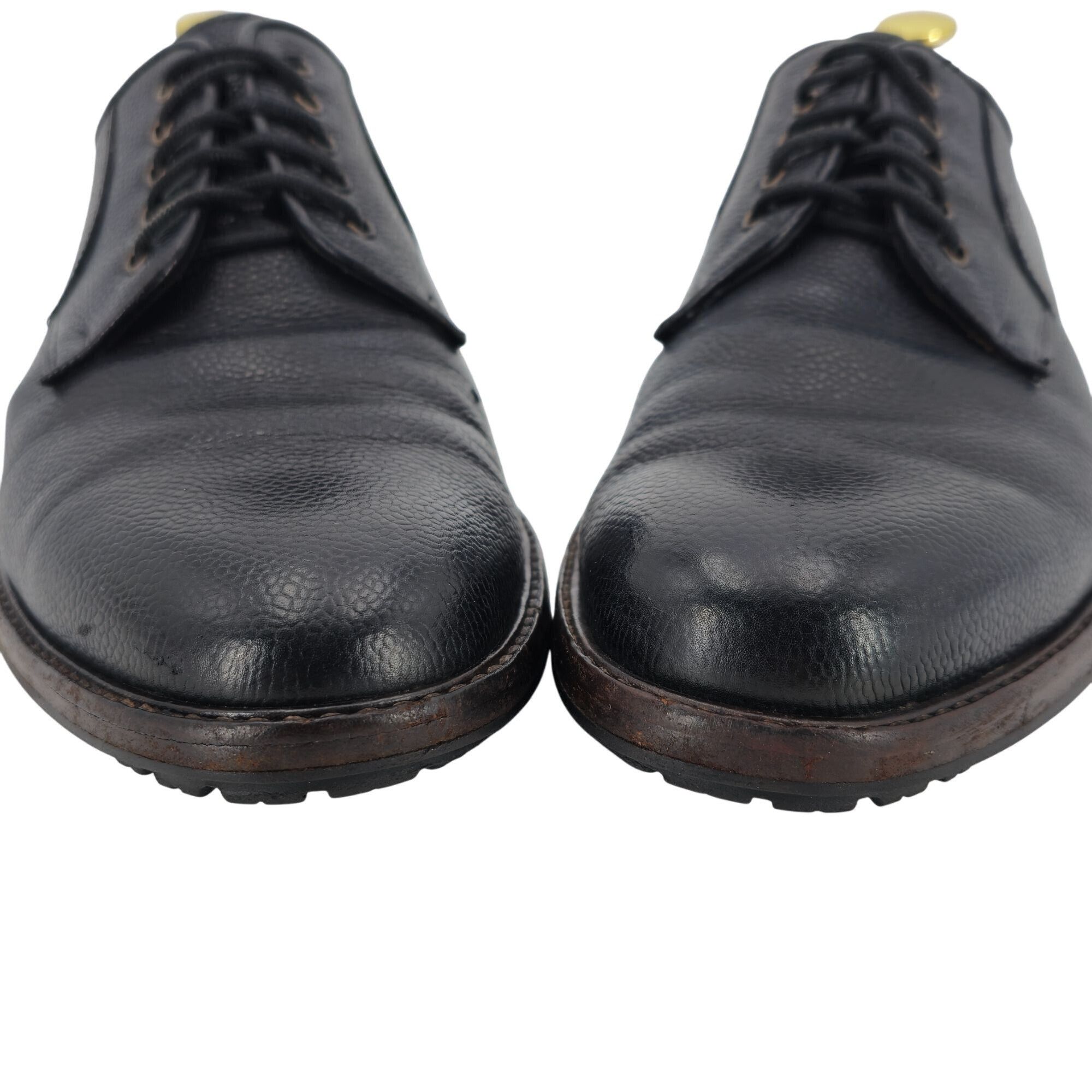 Salvatore Ferragamo Vintage Salvatore Ferragamo Italy Men 9.5 Black Leather Shoe Size US 9.5 / EU 42-43 - 9 Thumbnail