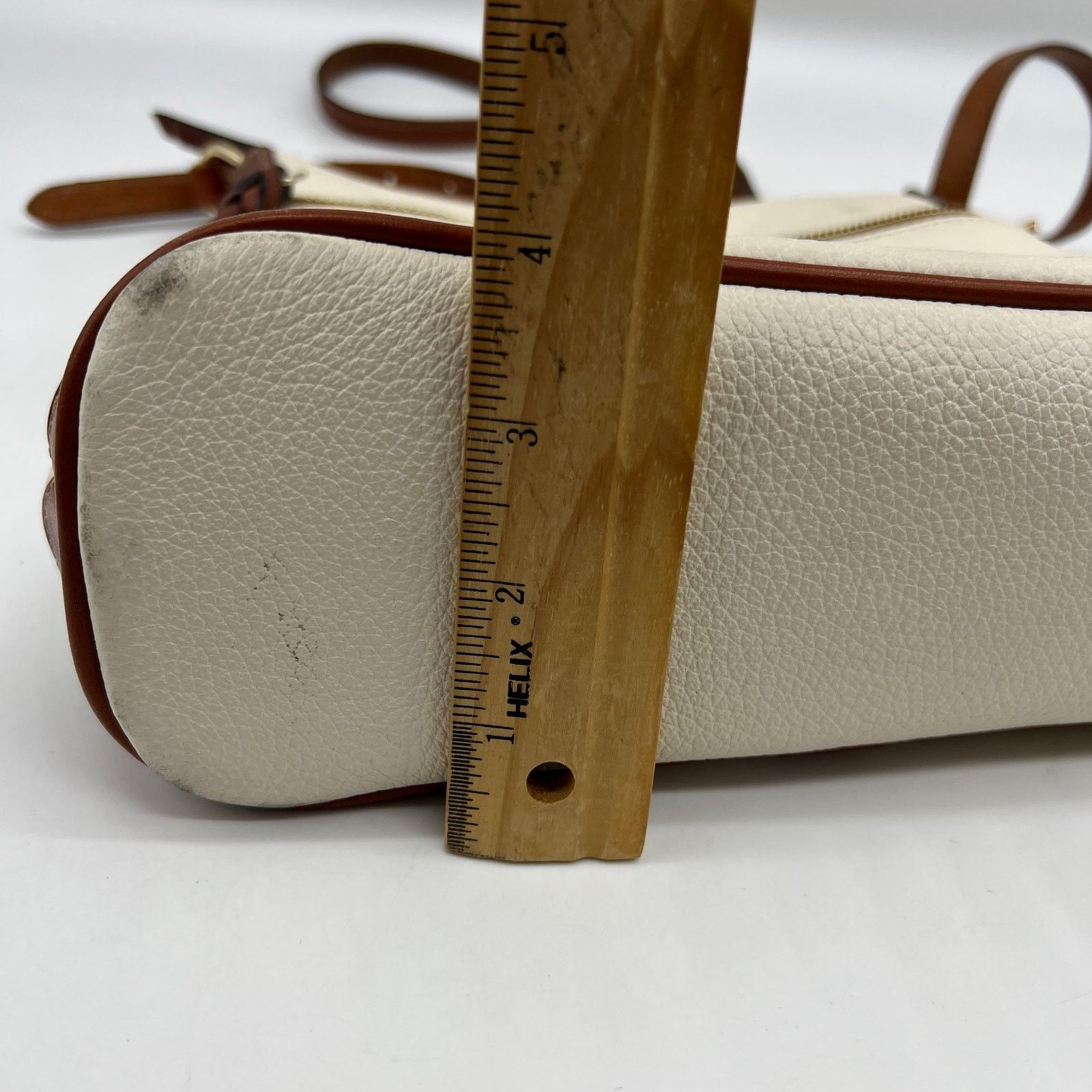 Dooney & Bourke Dooney & Bourke Pebble Leather Crossbody Purse White Size ONE SIZE - 16 Thumbnail