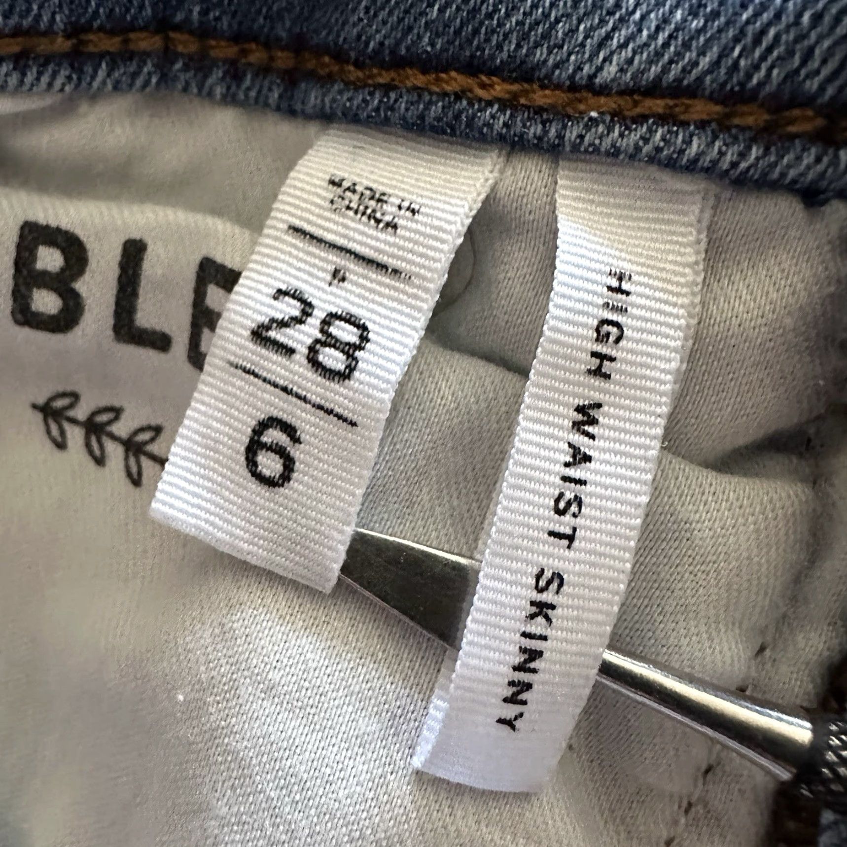 Loft Loft Jeans Womens 6 28x25 High Rise Skinny Light Wash Denim Blue Stretch 5-Pocket Size 28" / US 6 / IT 42 - 6 Thumbnail