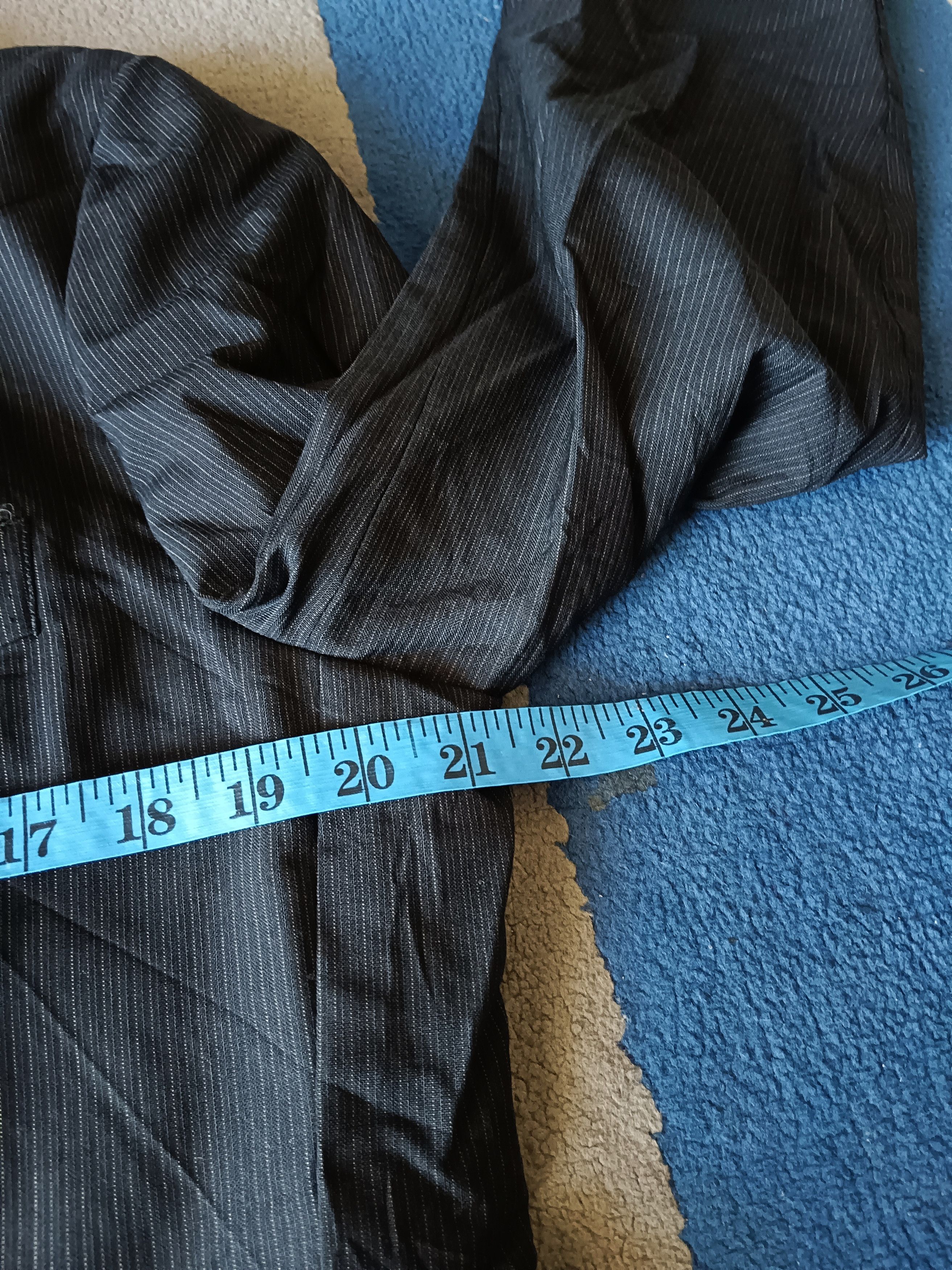 Paul Stuart × Vintage Vintage Paul Stuart Blazer Black Striped Size 48L - 5 Thumbnail