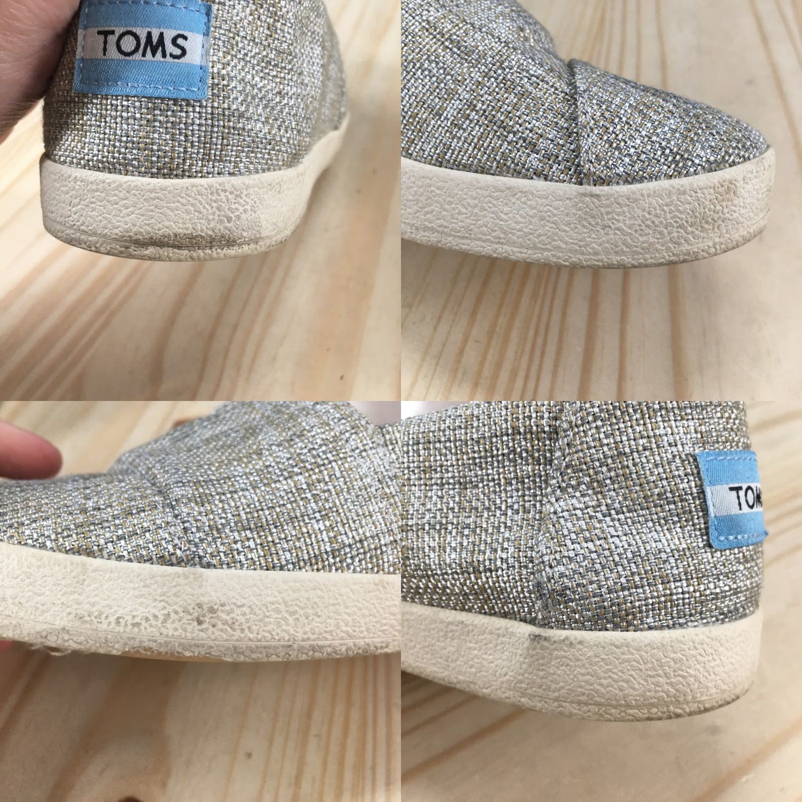 Toms TOMS Womens 7 Alpargata Loafer Flat Gray Comfort Slip On Casual Shoes Size M / US 6-8 / IT 42-44 - 9 Thumbnail