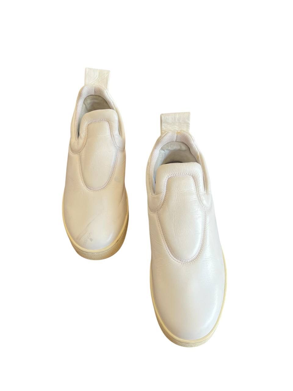 Celine CELINE BY PHOEBE PHILO WHITE LEATHER SNEAKERS SLIP-ON SZ 36 Size US 6 / IT 36 - 3 Thumbnail