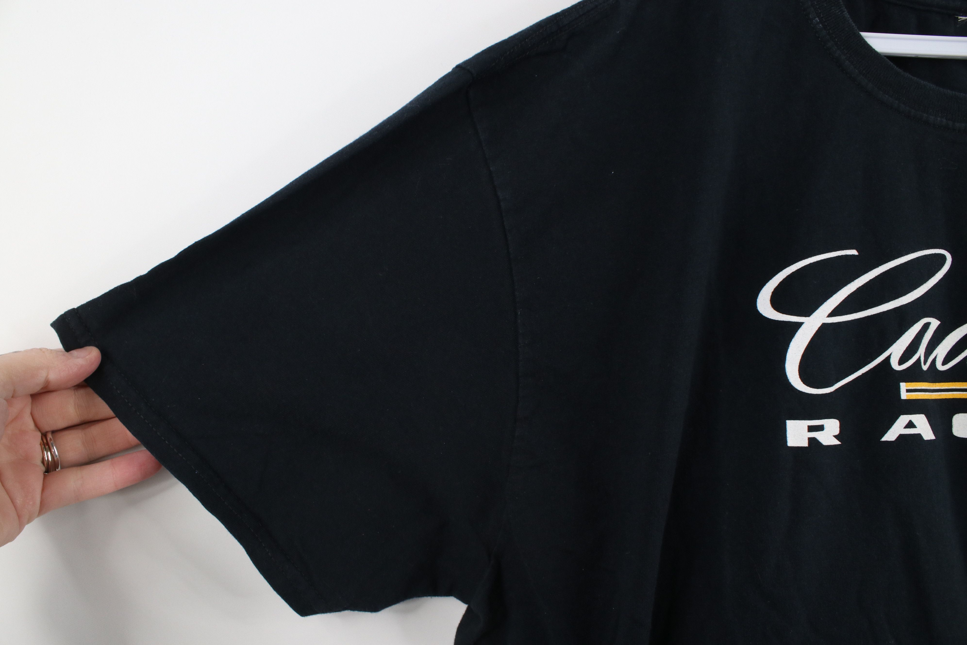 Vintage Vintage 90s Y2K Spell Out Cadillac Racing T-Shirt Black Size US XXL / EU 58 / 5 - 7 Thumbnail