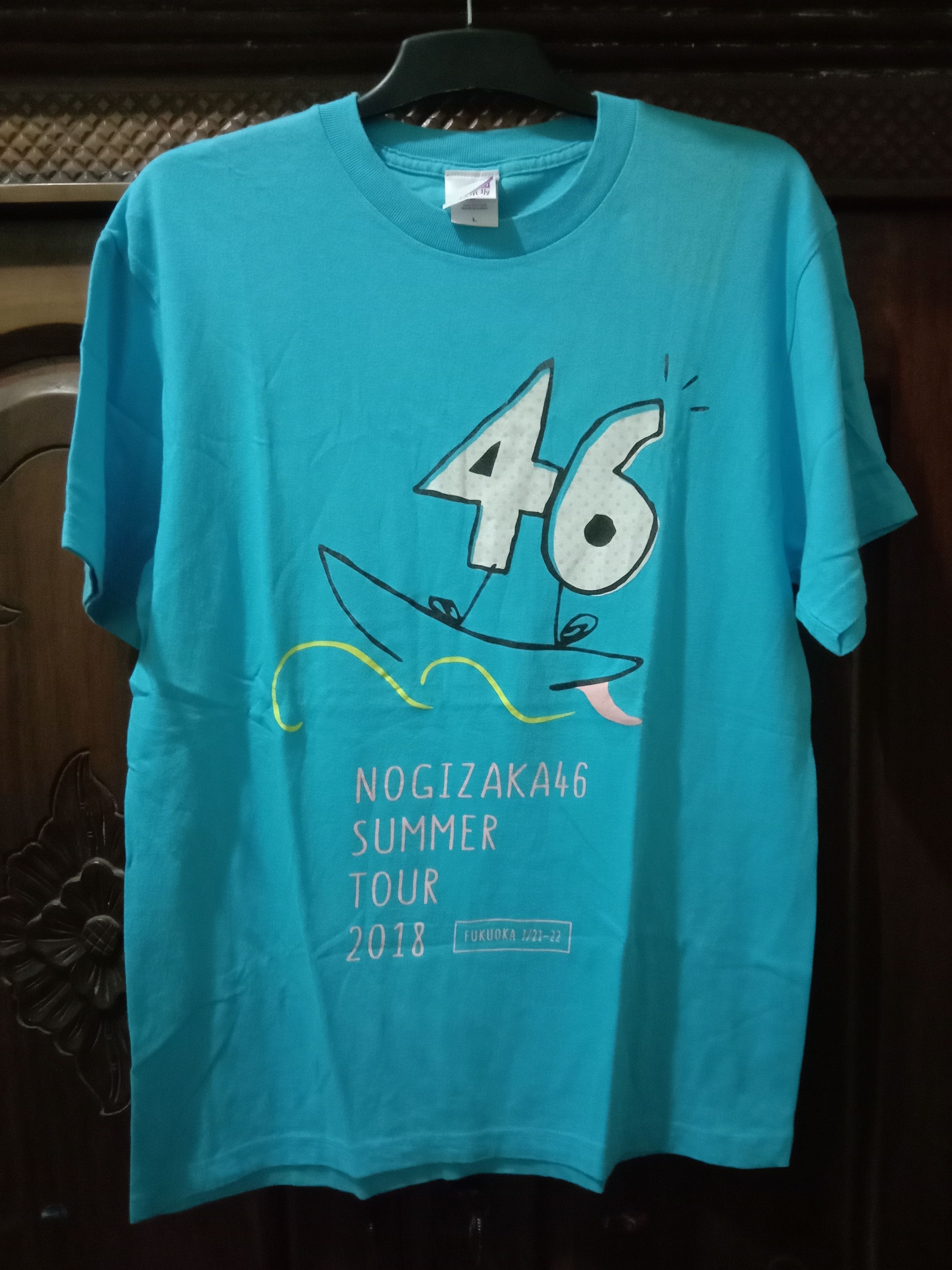 Japanese Brand T-shirt Nogizaka46 Summer Tour 2018 Fukuoka Original Size US L / EU 52-54 / 3 - 1 Thumbnail
