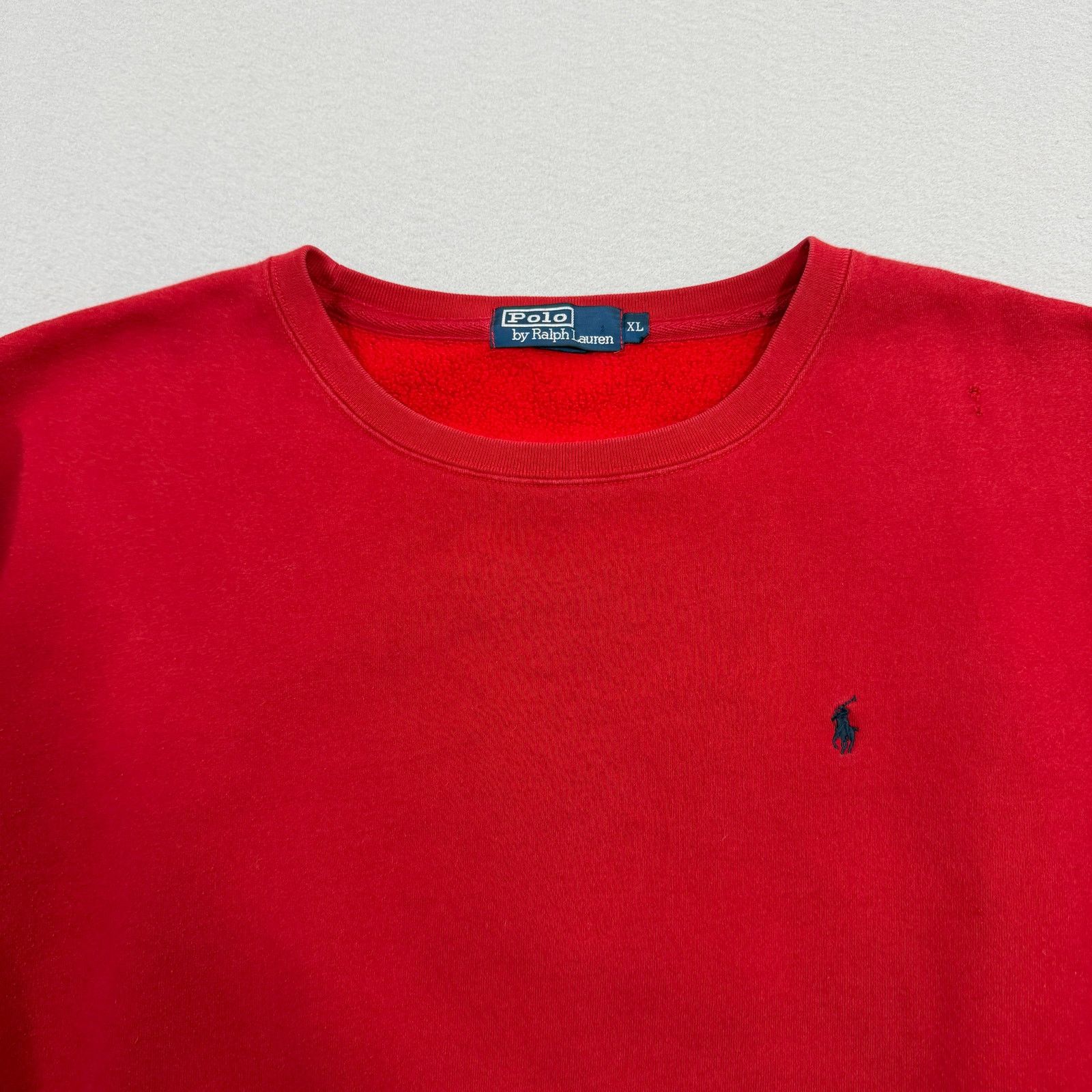 Polo Ralph Lauren Vintage Polo Ralph Lauren Sweatshirt XL Red Crewneck 90s Size US XL / EU 56 / 4 - 2 Thumbnail