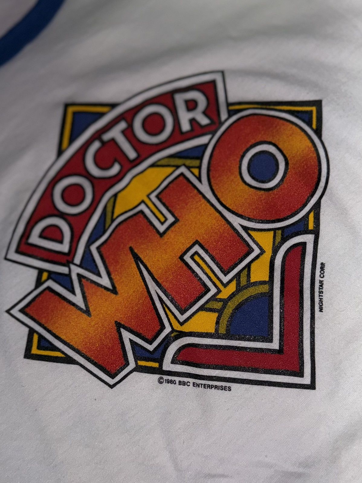 Other Vtg 80s 90s Doctor Who British TV Show Promo RAGLAN T Shirt Size US M / EU 48-50 / 2 - 2 Thumbnail