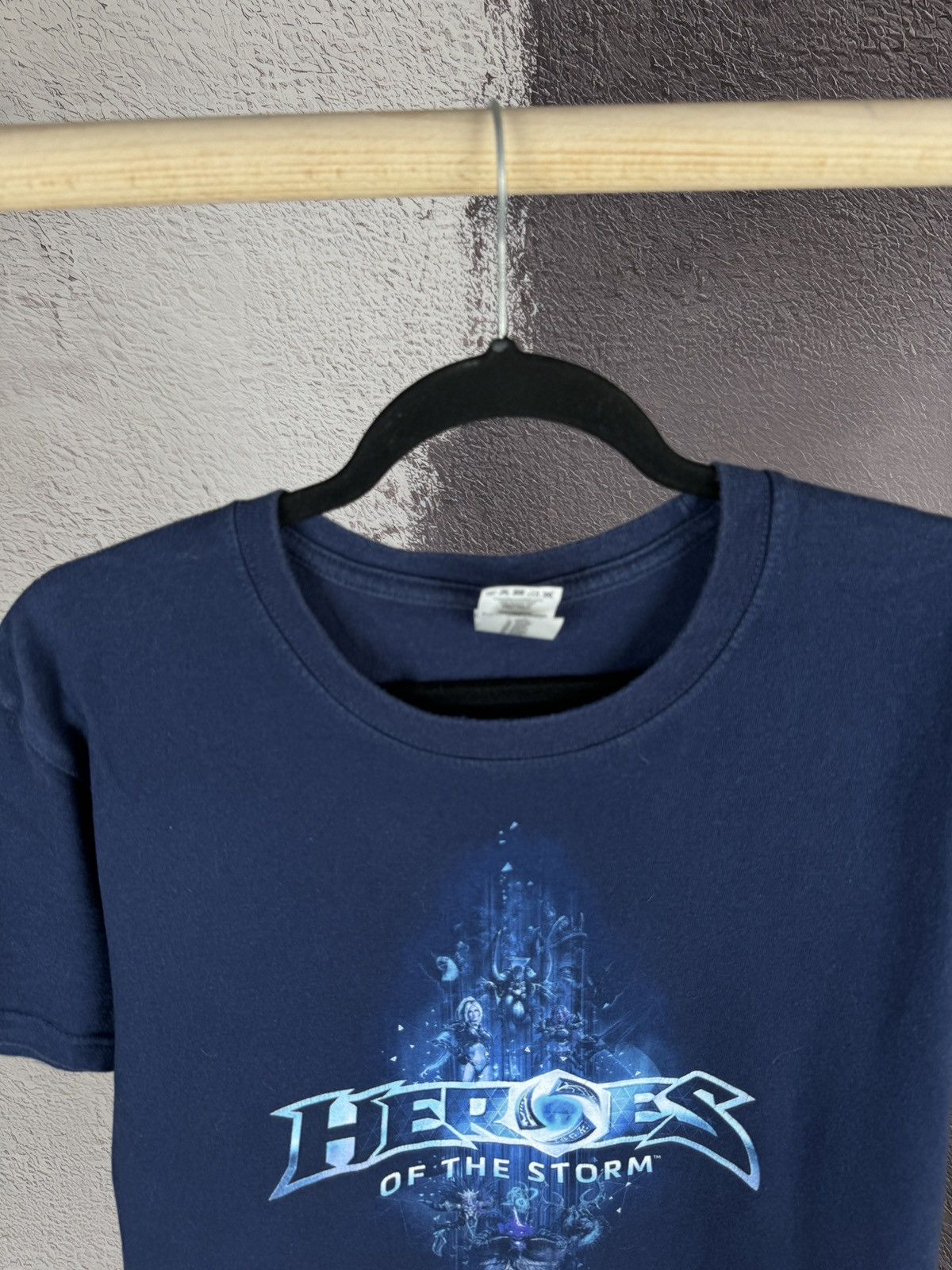 Vintage Vintage BLIZZARD T-Shirt blue Heroes of the Storm print WOW Size US L / EU 52-54 / 3 - 6 Thumbnail
