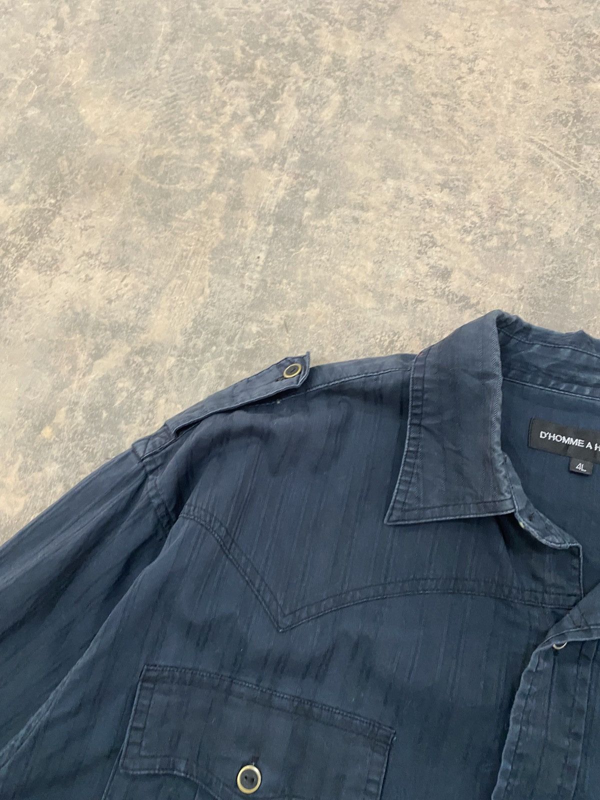 Issey Miyake ISSEY MIYAKE D’HOMME A HOMME MILITARY PUNK GRUNGE LS SHIRT Size US XL / EU 56 / 4 - 9 Thumbnail