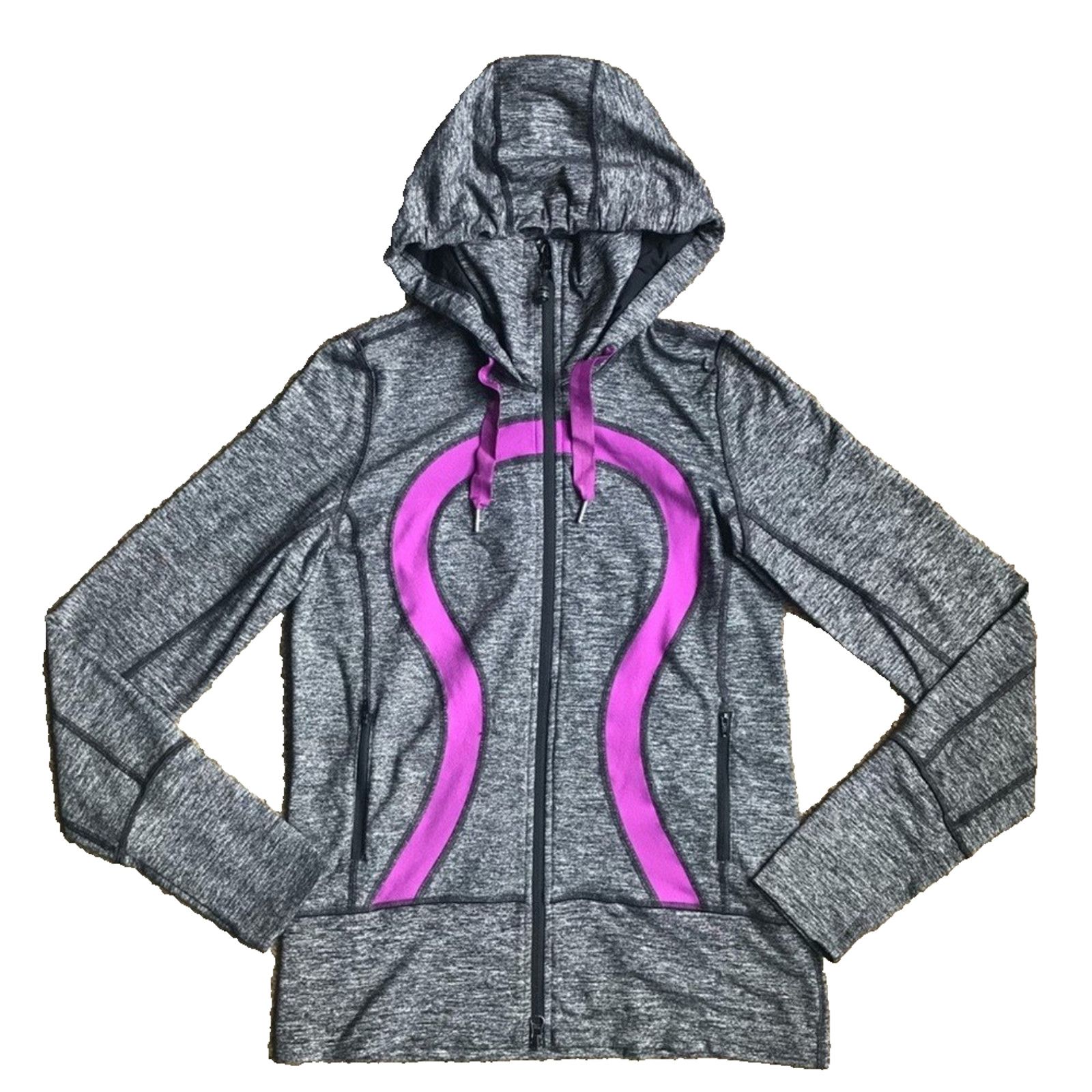 Lululemon Lululemon Gray Scuba Zip Up Hoodie Jacket Sz 4 Yoga Pockets Size S / US 4 / IT 40 - 3 Thumbnail